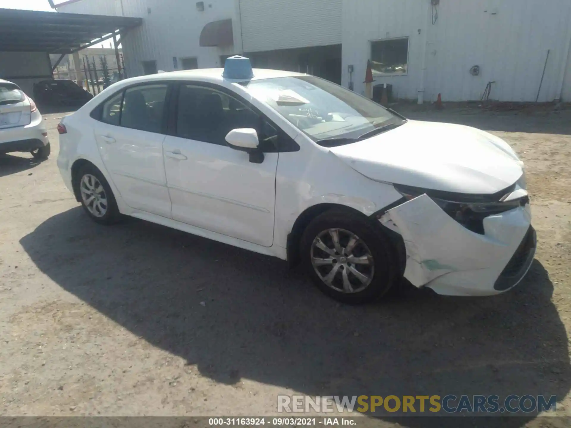 1 Photograph of a damaged car JTDEPRAE3LJ015249 TOYOTA COROLLA 2020