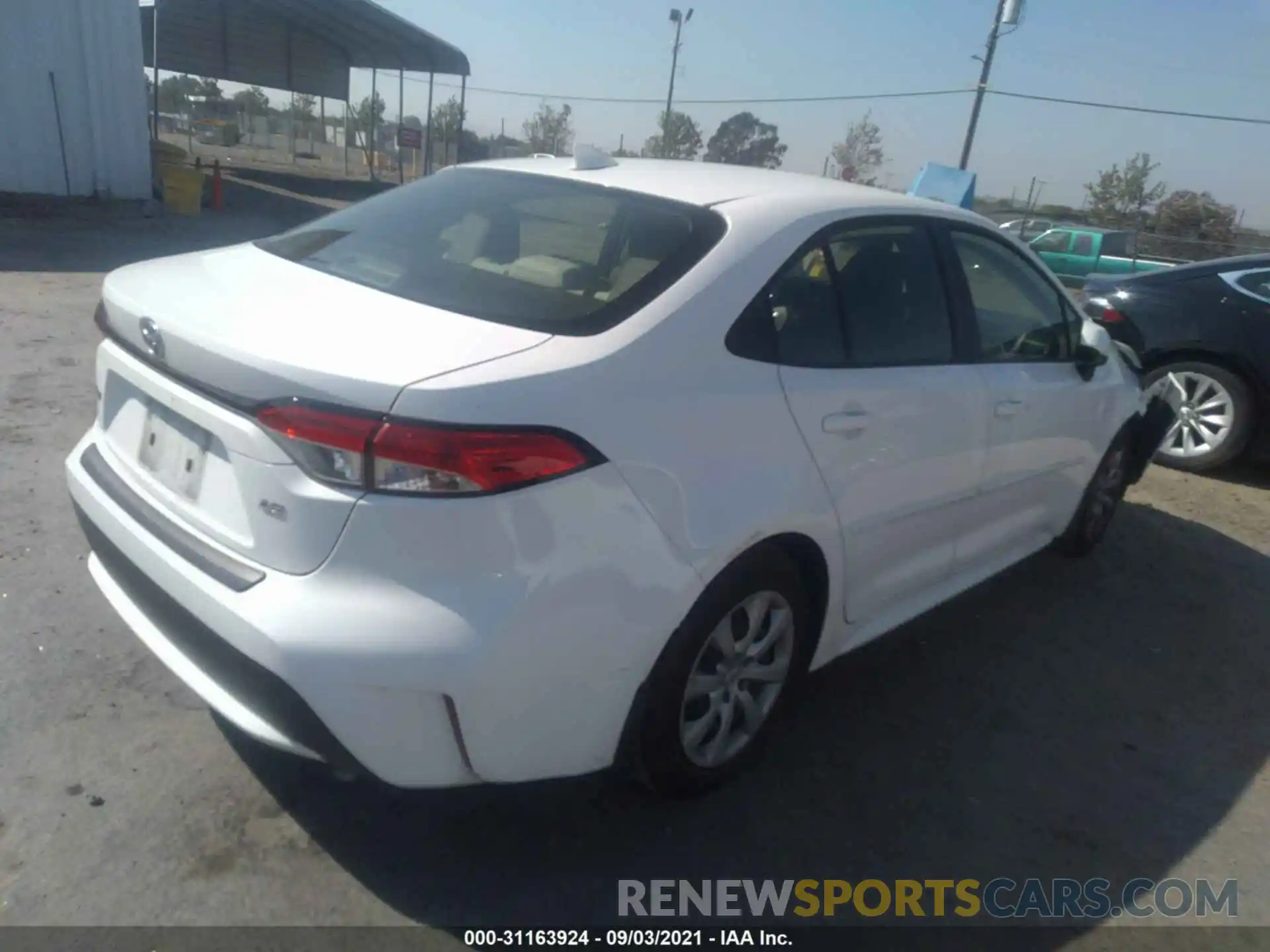 4 Photograph of a damaged car JTDEPRAE3LJ015249 TOYOTA COROLLA 2020