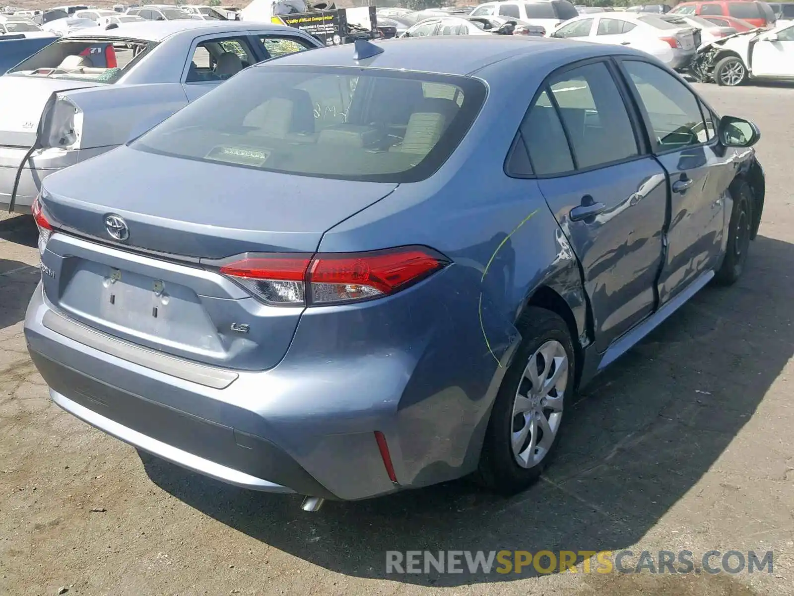 4 Photograph of a damaged car JTDEPRAE3LJ015283 TOYOTA COROLLA 2020