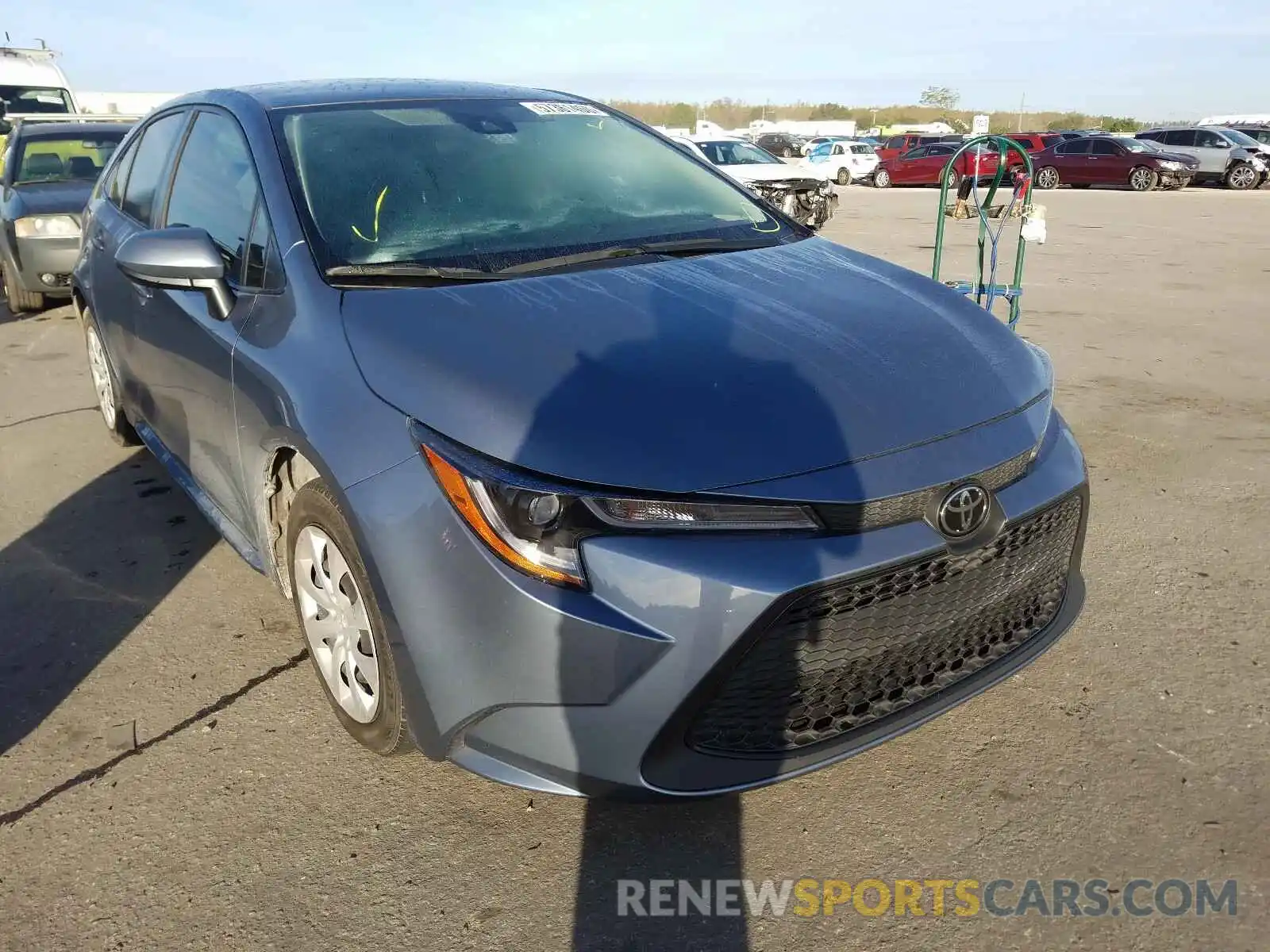 1 Photograph of a damaged car JTDEPRAE3LJ015414 TOYOTA COROLLA 2020