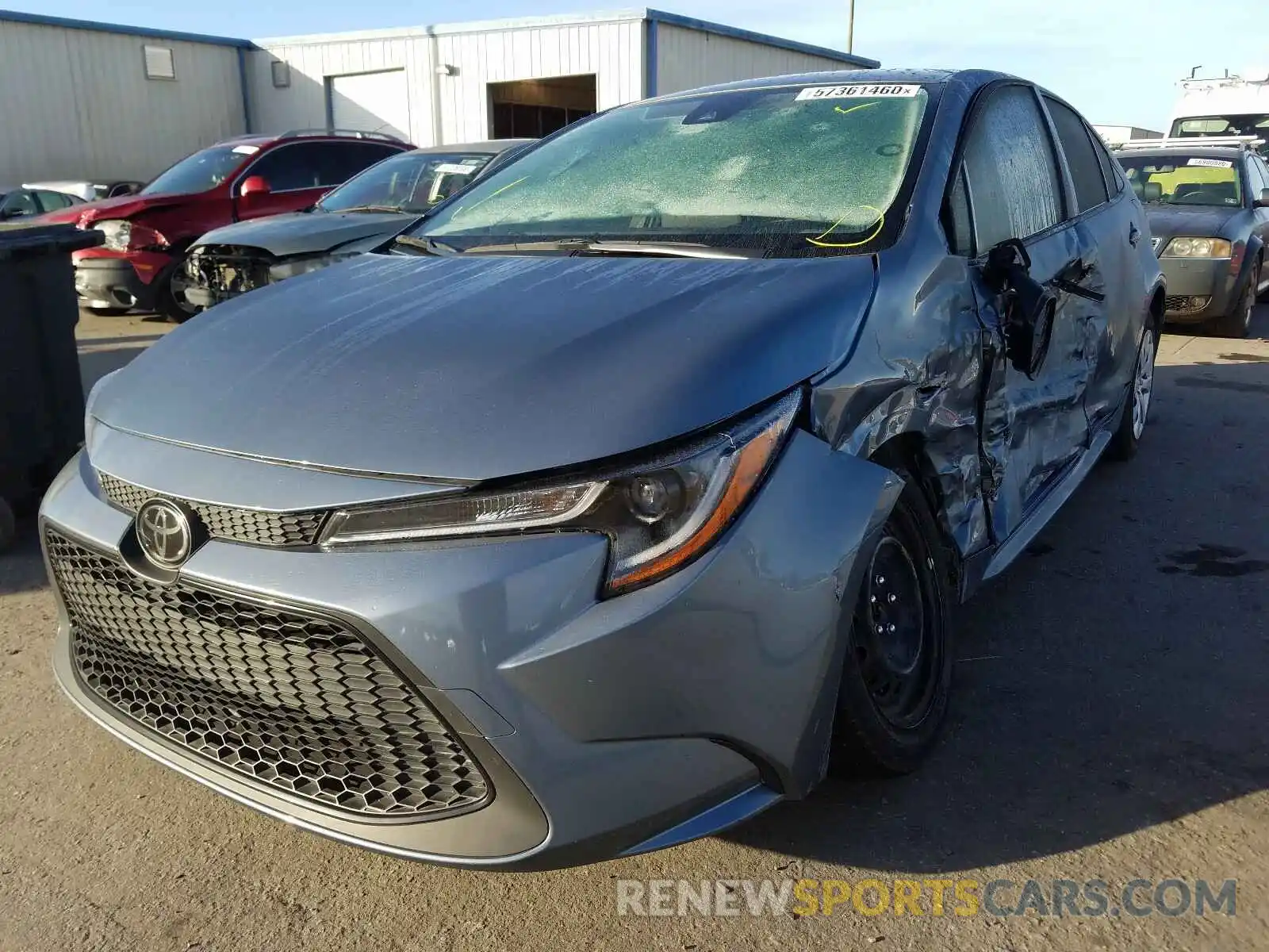 2 Photograph of a damaged car JTDEPRAE3LJ015414 TOYOTA COROLLA 2020