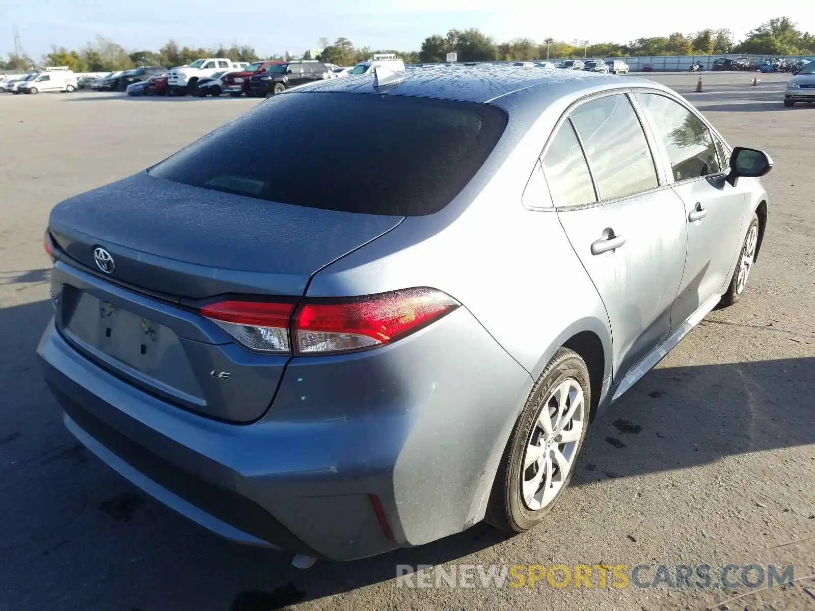 4 Photograph of a damaged car JTDEPRAE3LJ015414 TOYOTA COROLLA 2020