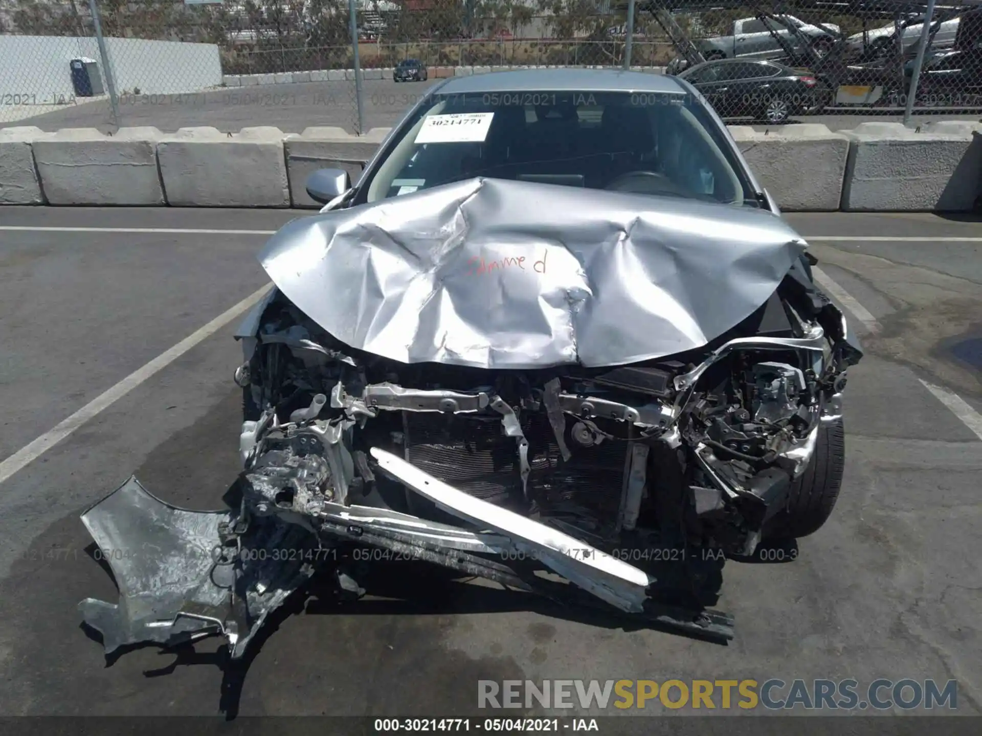 6 Photograph of a damaged car JTDEPRAE3LJ015526 TOYOTA COROLLA 2020