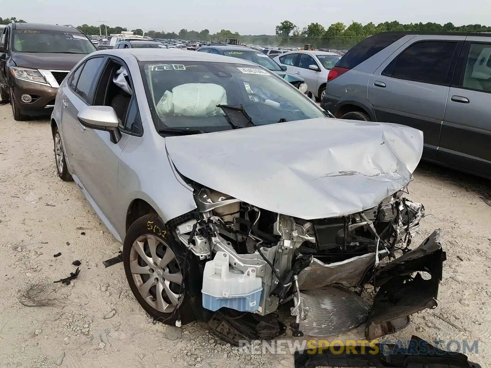 1 Photograph of a damaged car JTDEPRAE3LJ015591 TOYOTA COROLLA 2020