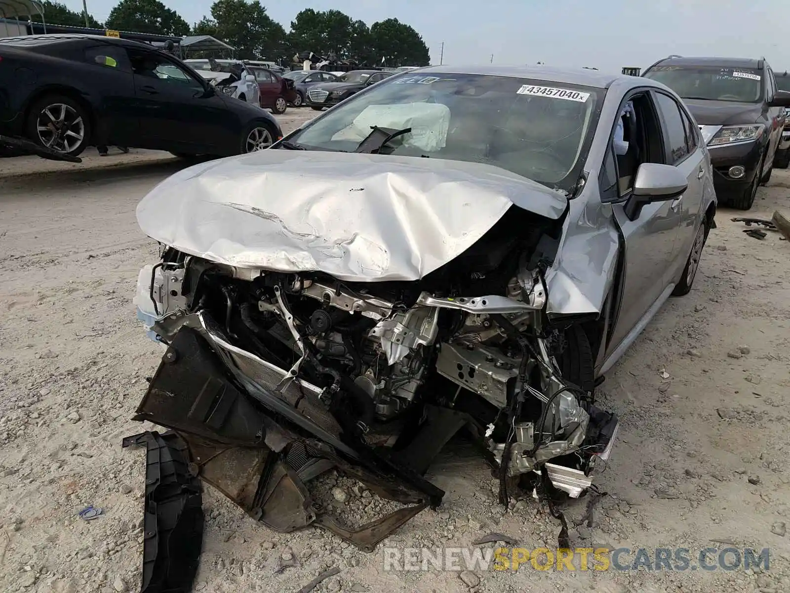 2 Фотография поврежденного автомобиля JTDEPRAE3LJ015591 TOYOTA COROLLA 2020
