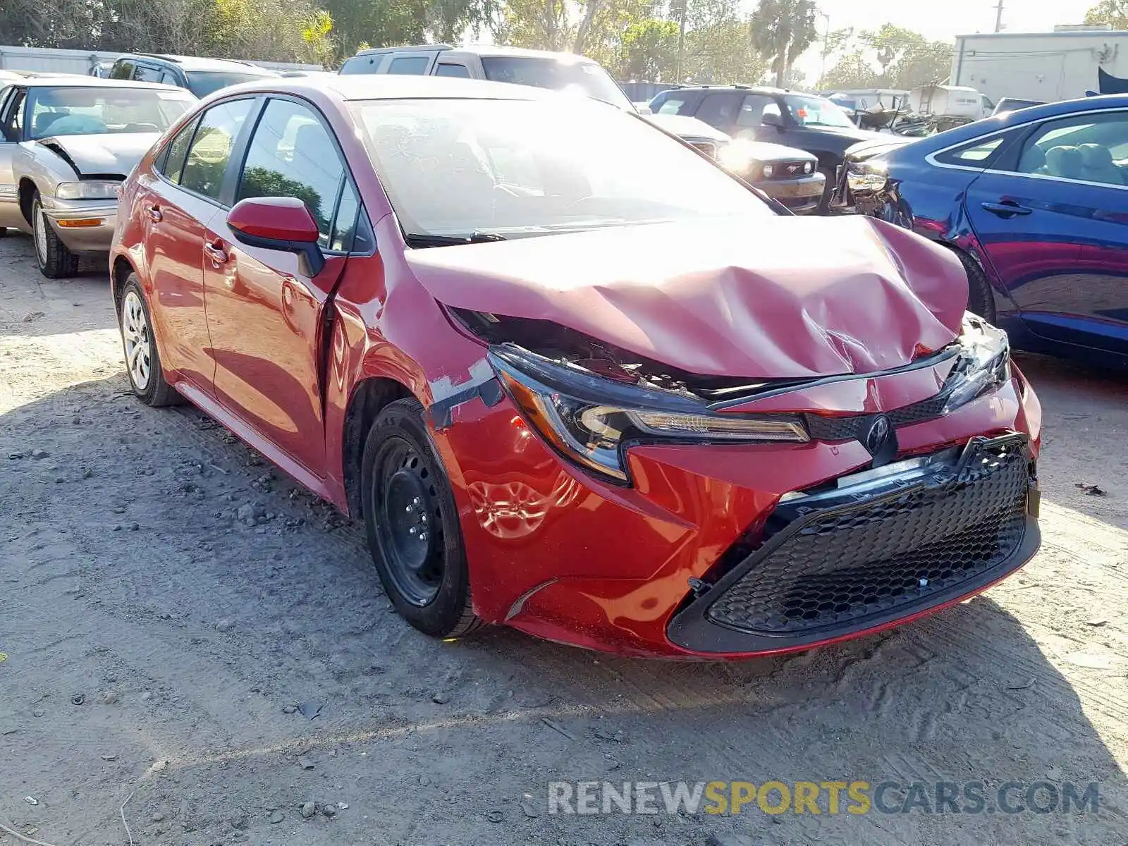 1 Photograph of a damaged car JTDEPRAE3LJ016675 TOYOTA COROLLA 2020