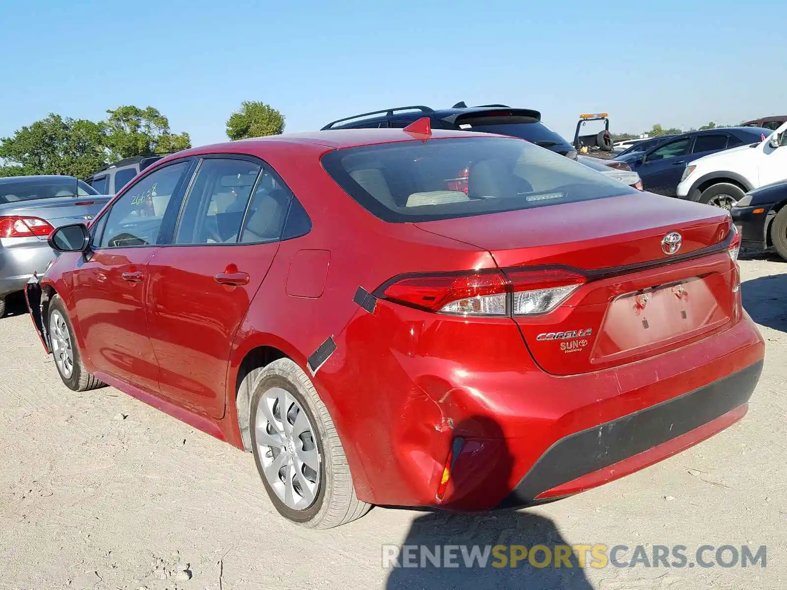 3 Photograph of a damaged car JTDEPRAE3LJ016675 TOYOTA COROLLA 2020