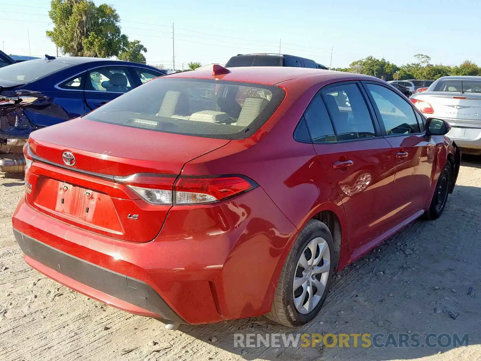 4 Photograph of a damaged car JTDEPRAE3LJ016675 TOYOTA COROLLA 2020