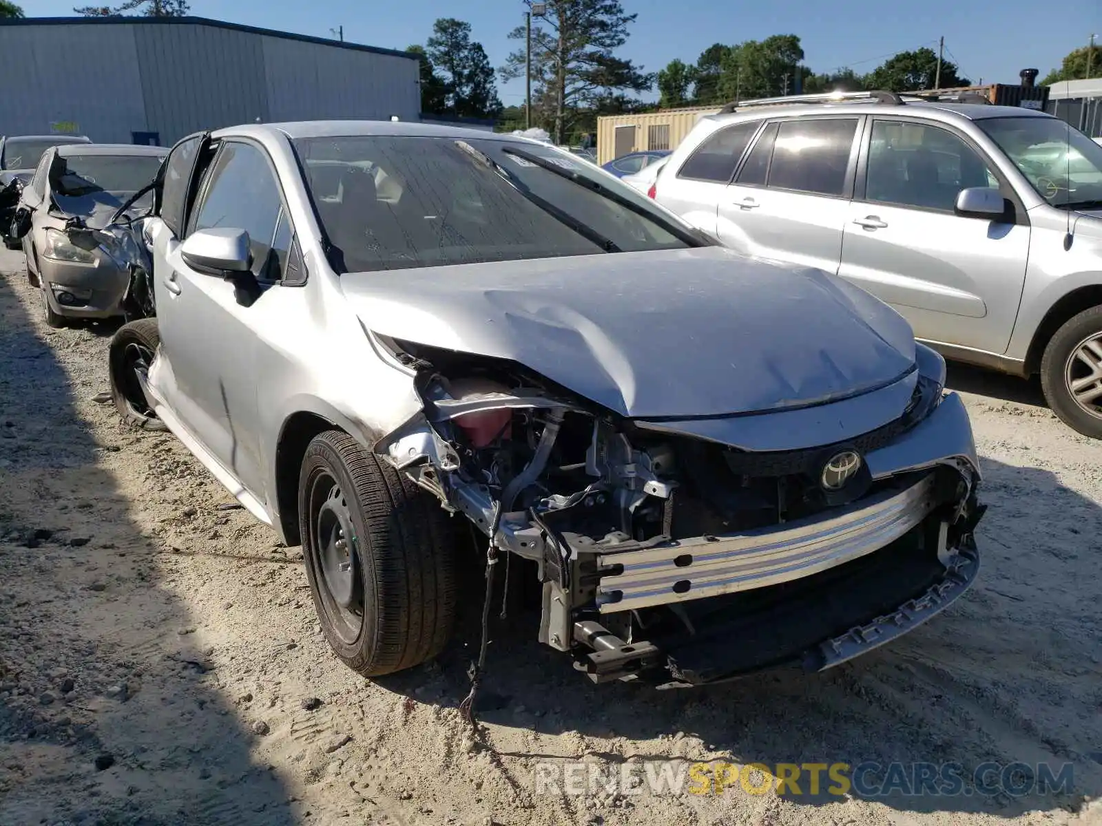 1 Photograph of a damaged car JTDEPRAE3LJ016787 TOYOTA COROLLA 2020