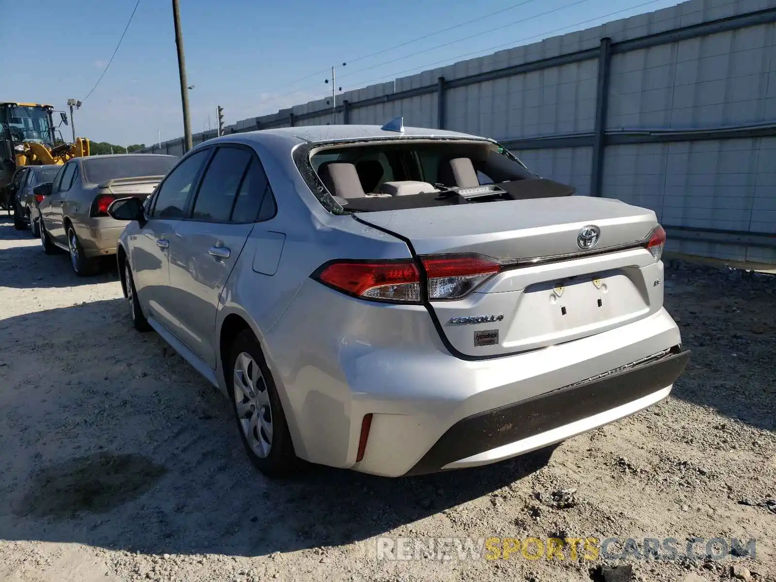 3 Photograph of a damaged car JTDEPRAE3LJ016787 TOYOTA COROLLA 2020