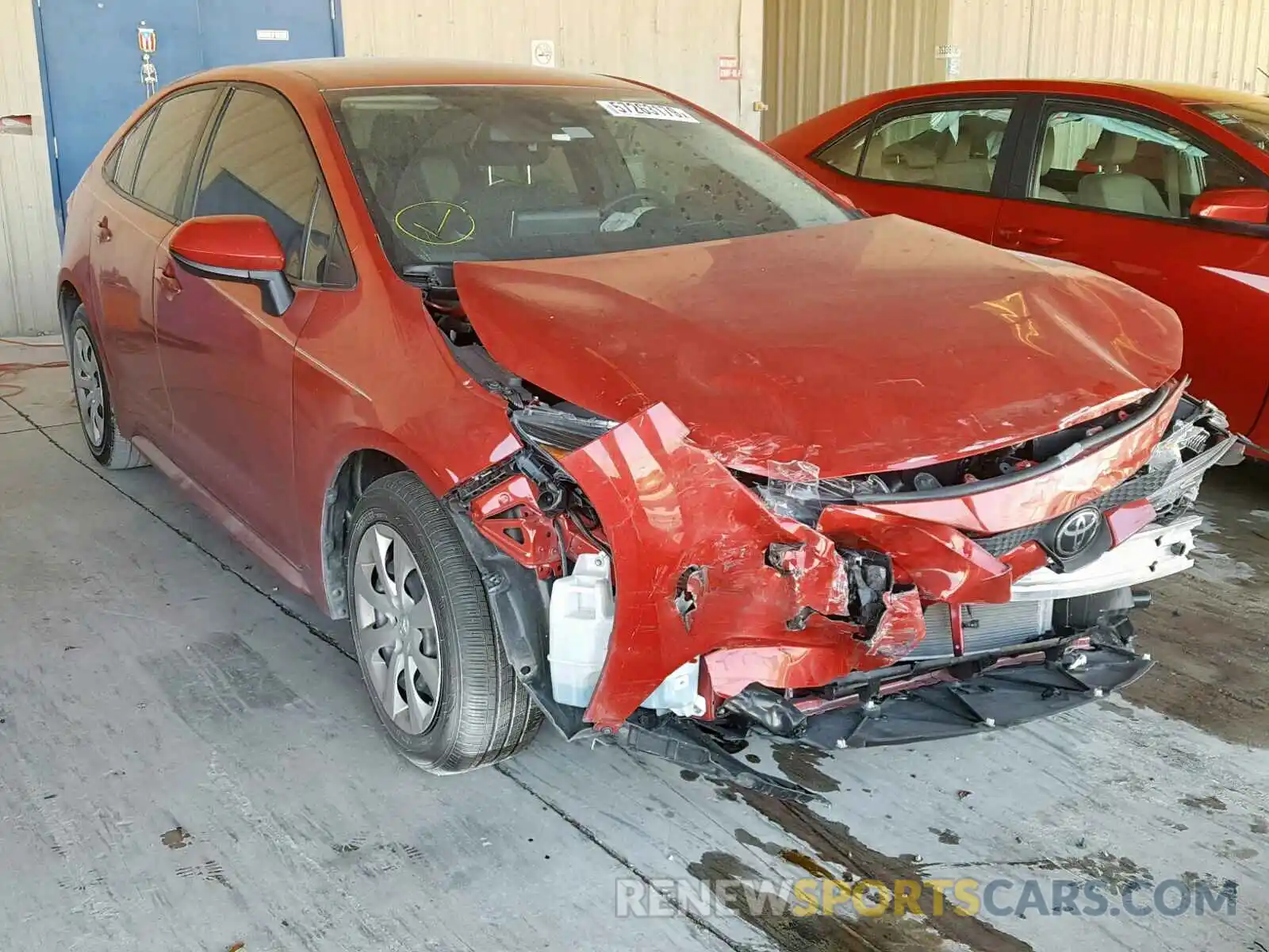 1 Photograph of a damaged car JTDEPRAE3LJ017339 TOYOTA COROLLA 2020