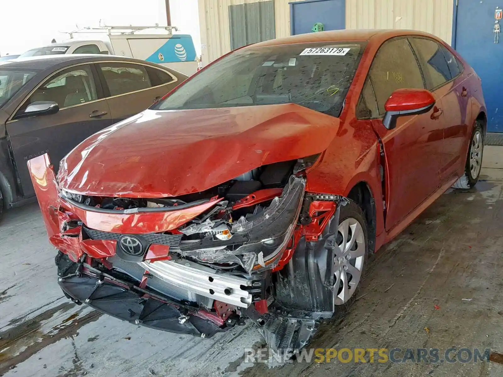 2 Photograph of a damaged car JTDEPRAE3LJ017339 TOYOTA COROLLA 2020