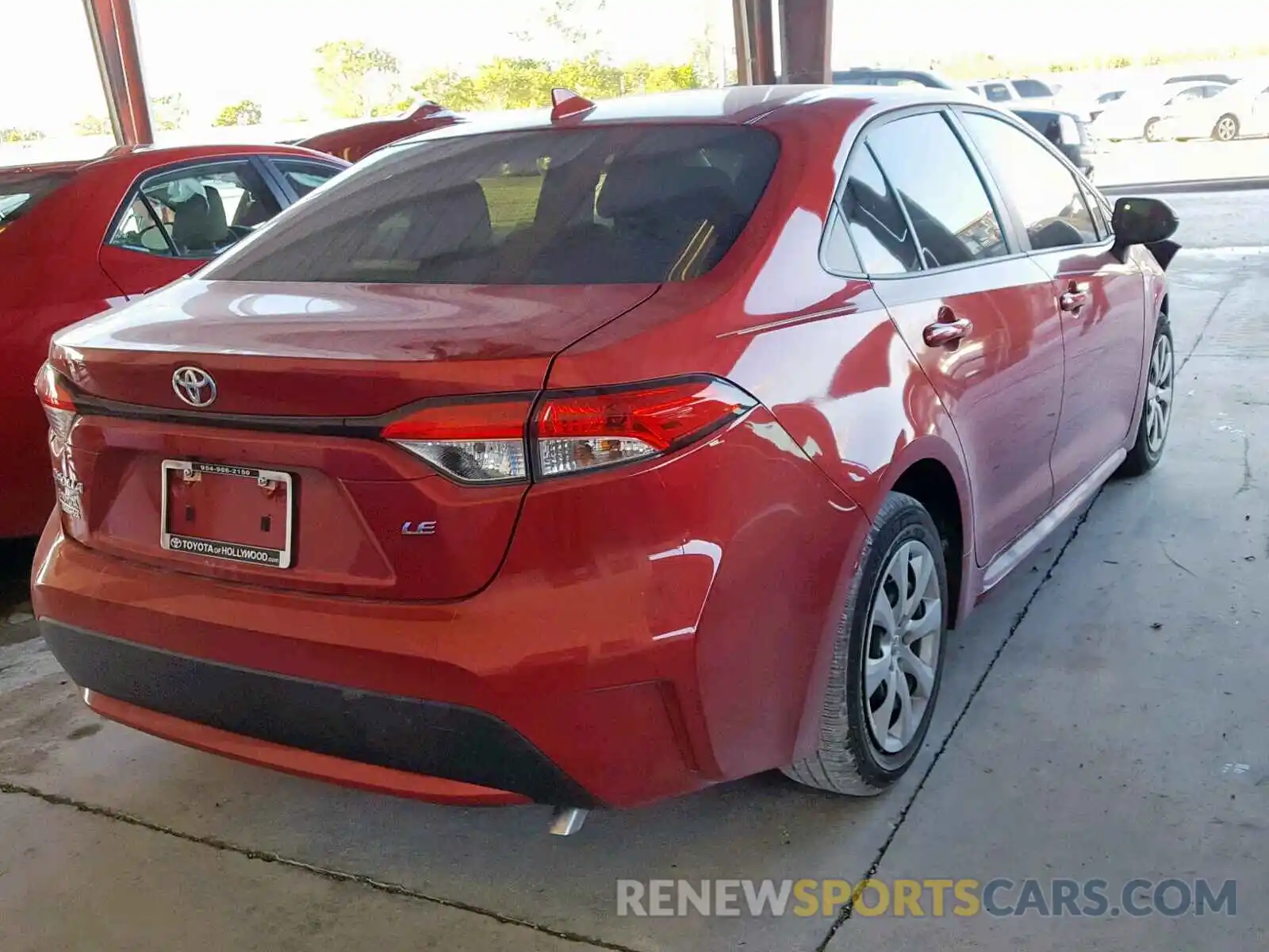 4 Photograph of a damaged car JTDEPRAE3LJ017339 TOYOTA COROLLA 2020