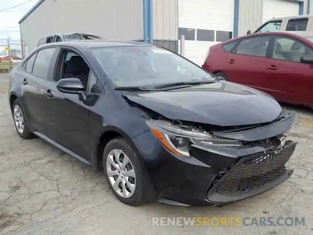 1 Photograph of a damaged car JTDEPRAE3LJ017499 TOYOTA COROLLA 2020