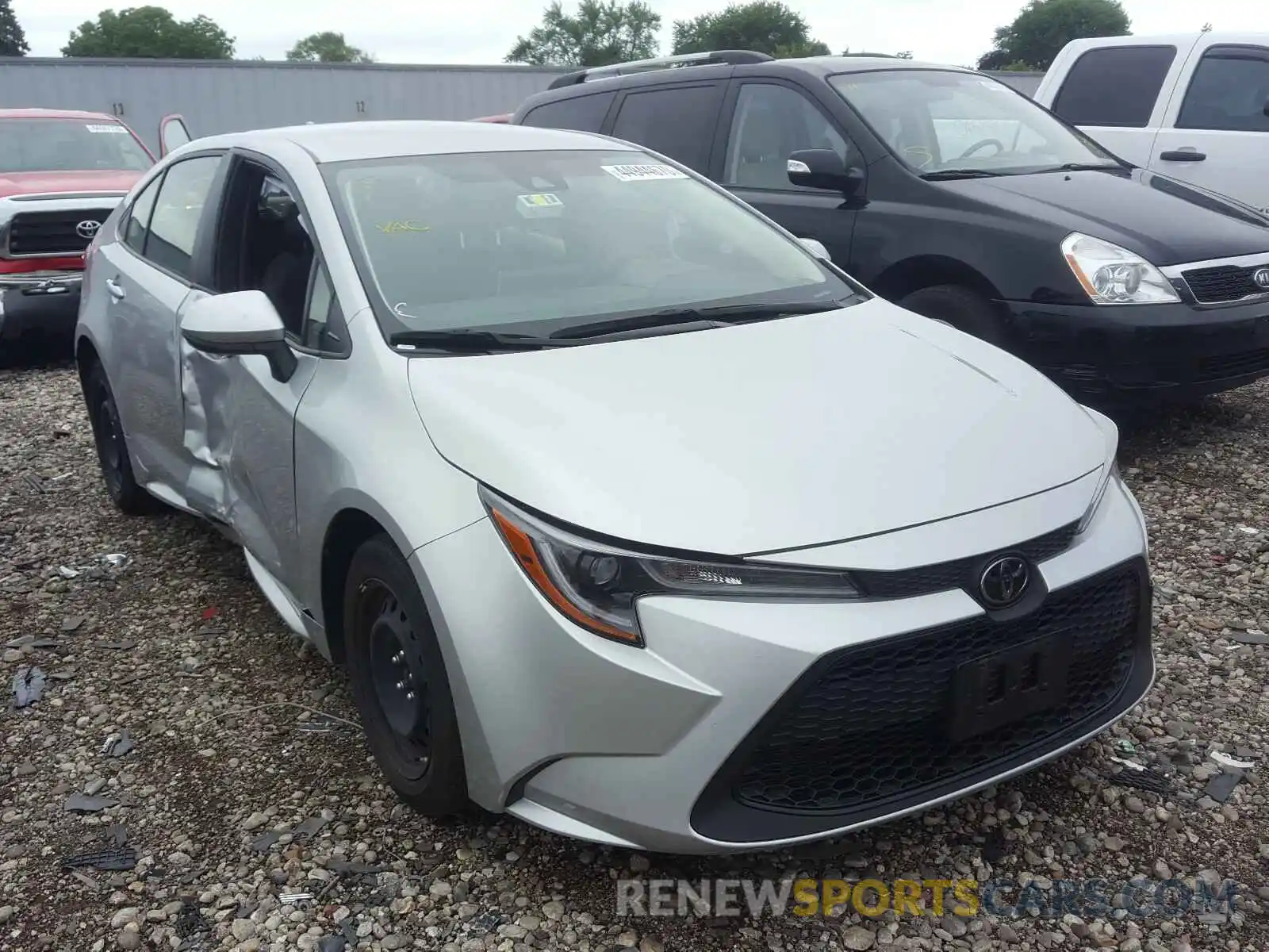 1 Photograph of a damaged car JTDEPRAE3LJ018345 TOYOTA COROLLA 2020