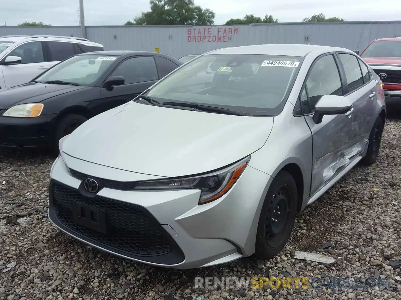 2 Photograph of a damaged car JTDEPRAE3LJ018345 TOYOTA COROLLA 2020