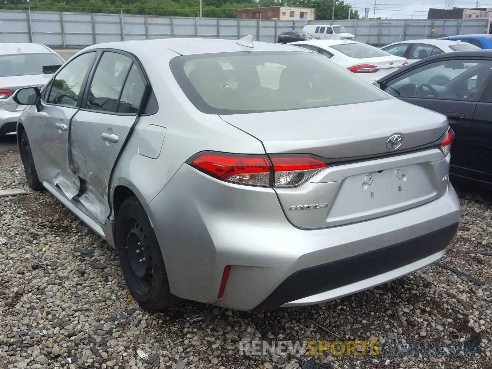 3 Photograph of a damaged car JTDEPRAE3LJ018345 TOYOTA COROLLA 2020