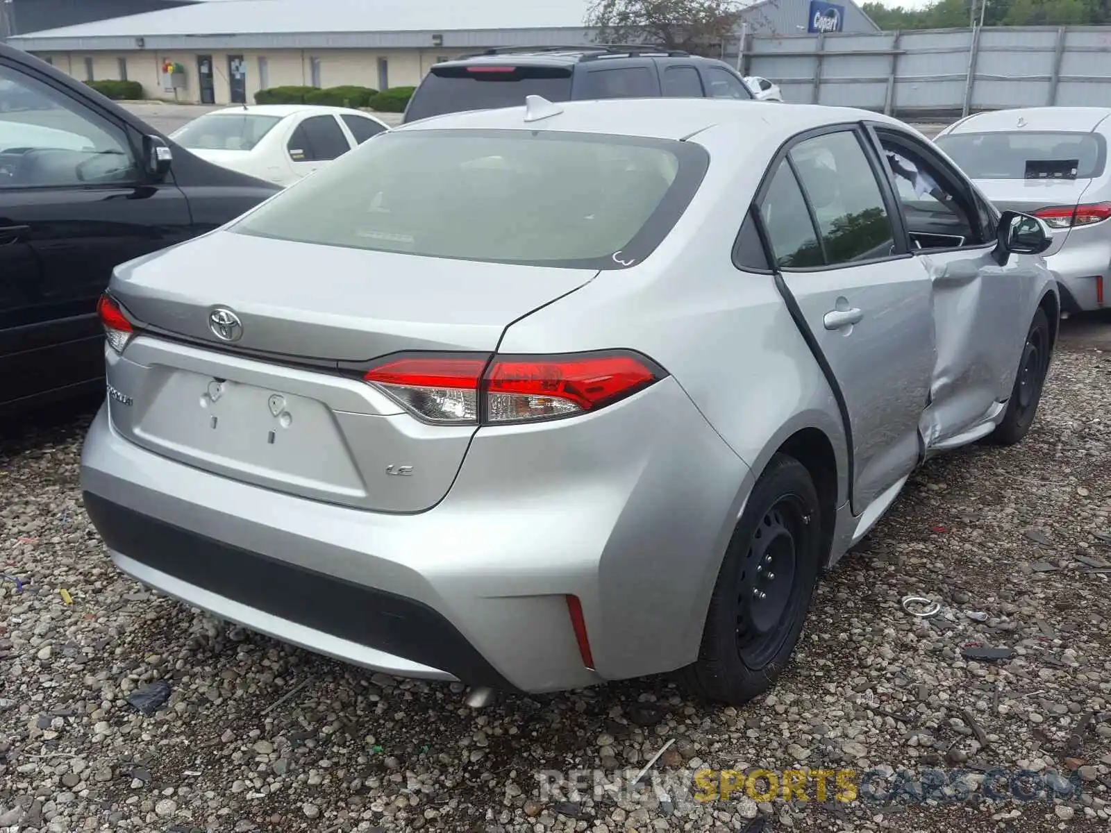 4 Photograph of a damaged car JTDEPRAE3LJ018345 TOYOTA COROLLA 2020