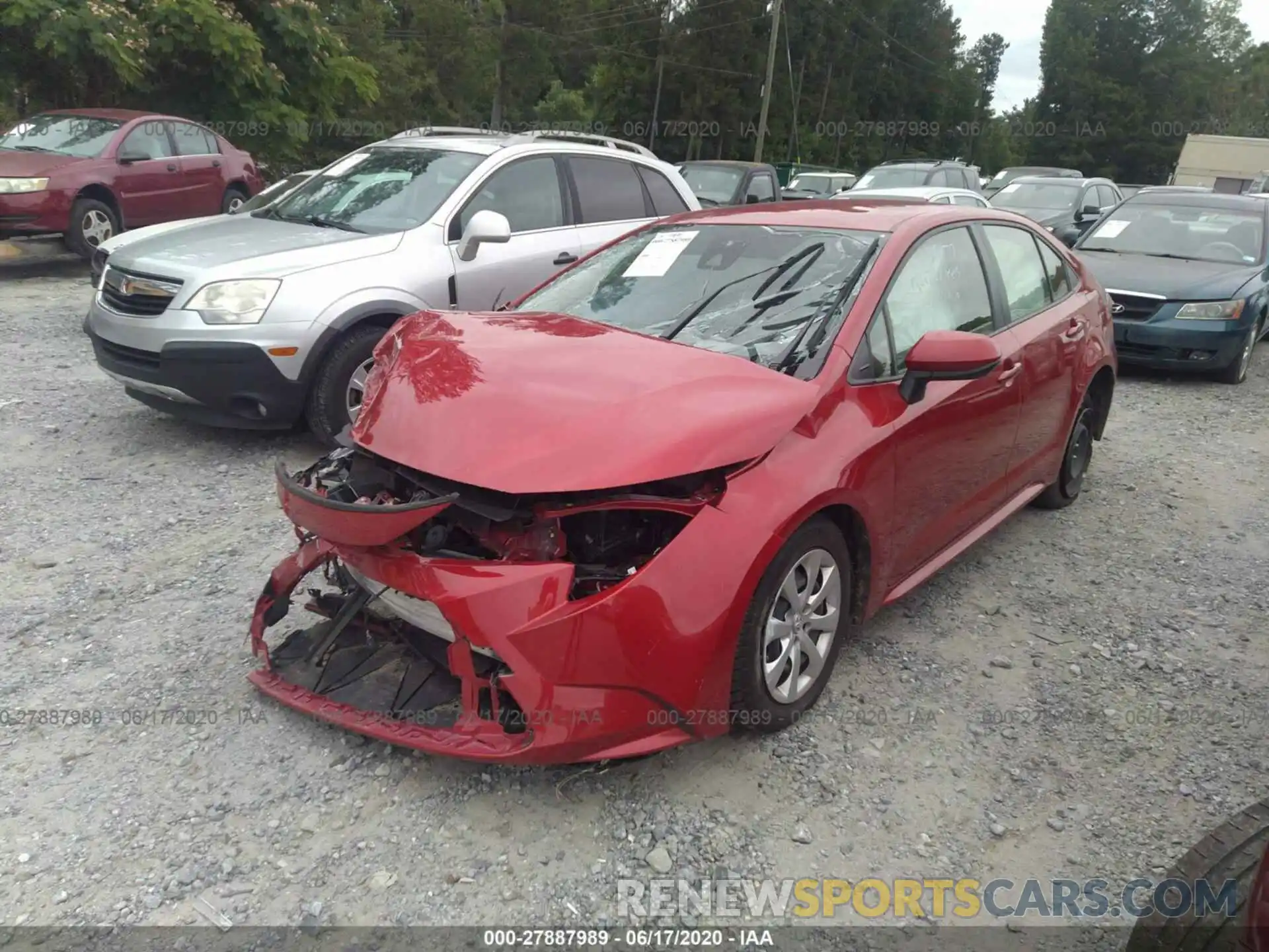 2 Photograph of a damaged car JTDEPRAE3LJ018393 TOYOTA COROLLA 2020