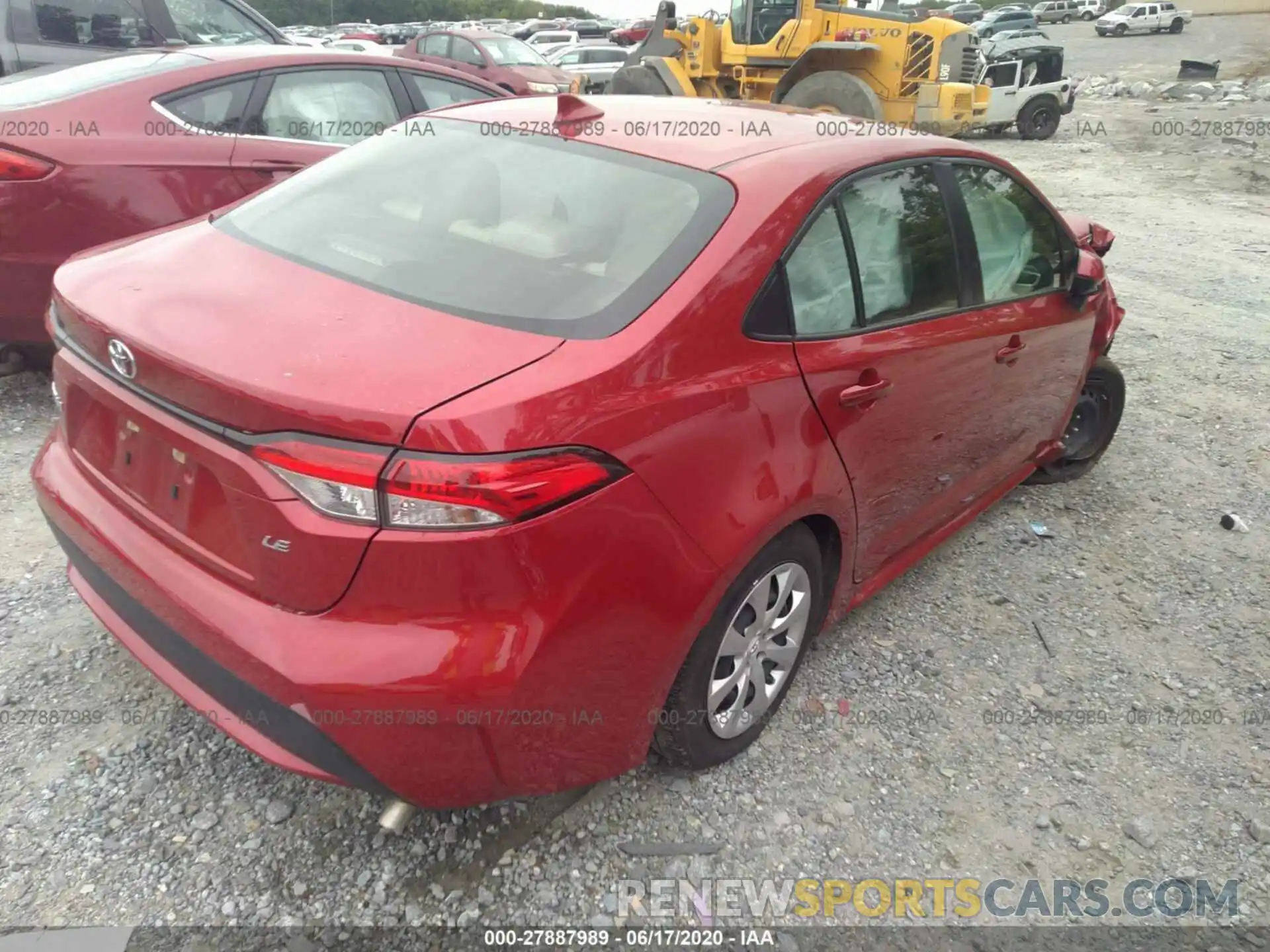 4 Photograph of a damaged car JTDEPRAE3LJ018393 TOYOTA COROLLA 2020