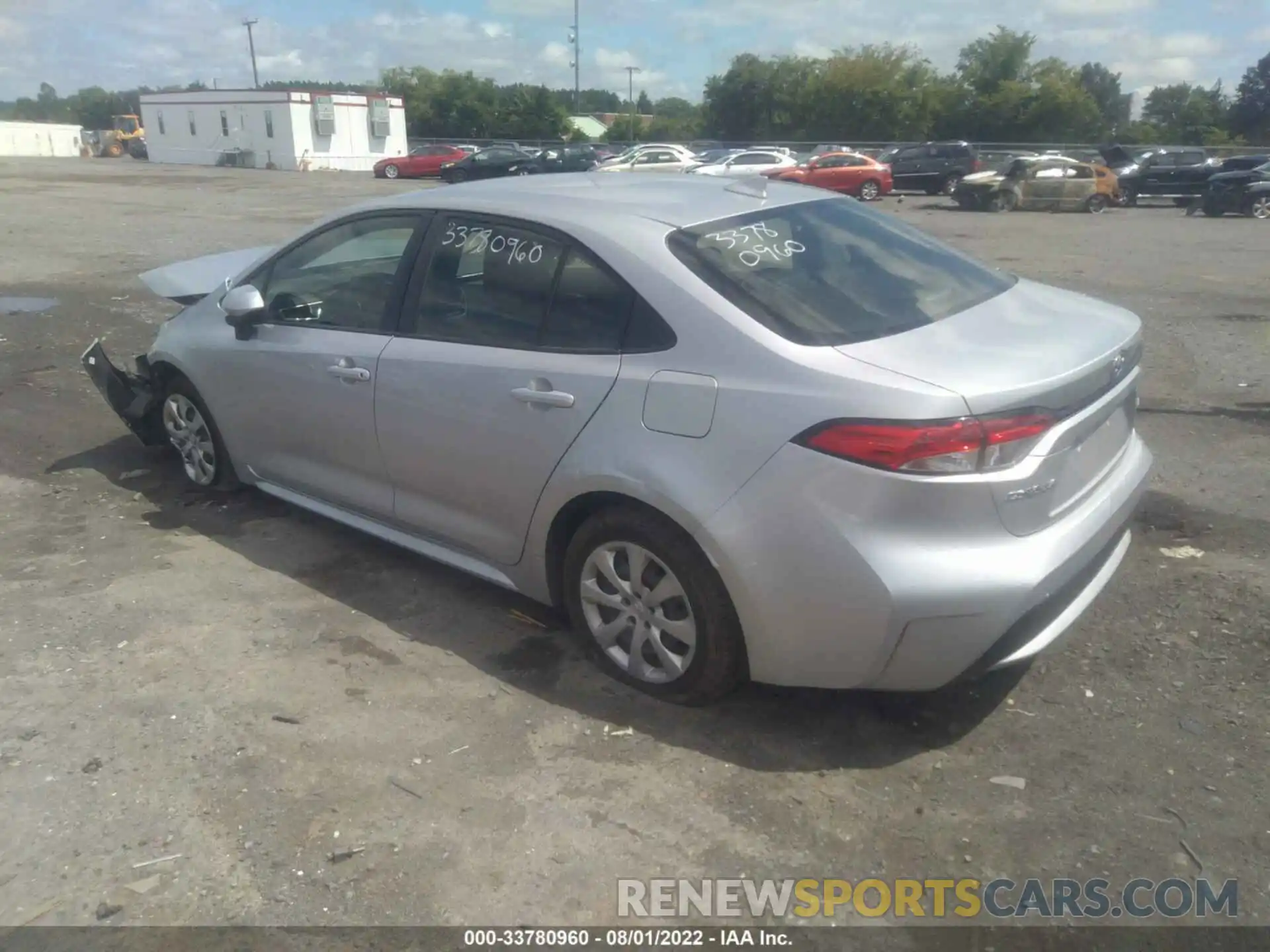 3 Photograph of a damaged car JTDEPRAE3LJ018460 TOYOTA COROLLA 2020