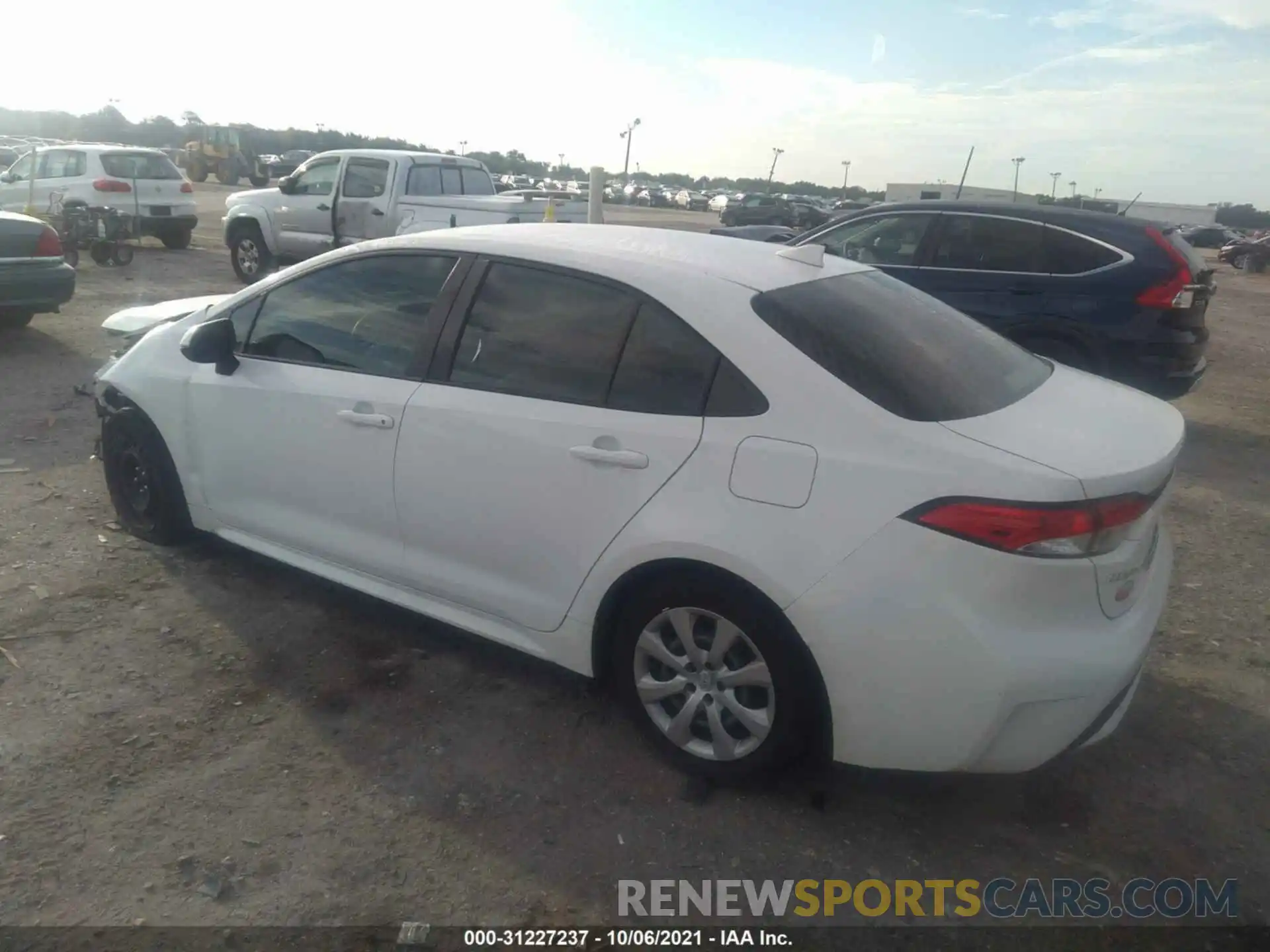 3 Photograph of a damaged car JTDEPRAE3LJ018524 TOYOTA COROLLA 2020