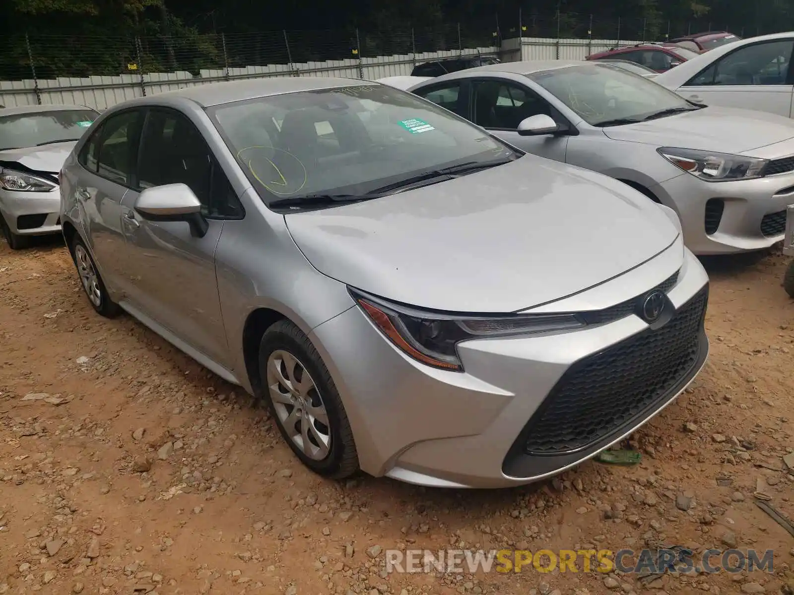 1 Photograph of a damaged car JTDEPRAE3LJ018538 TOYOTA COROLLA 2020