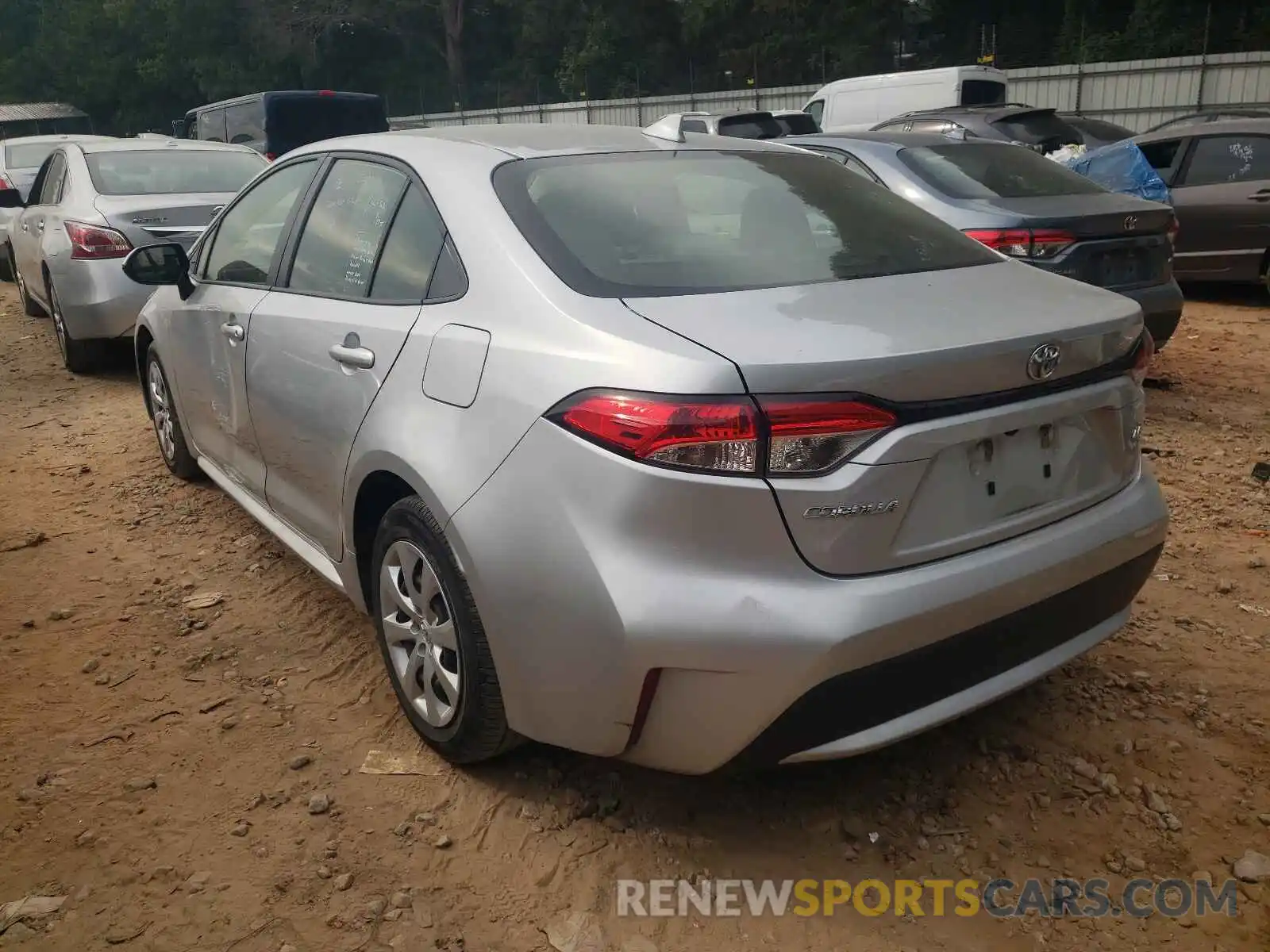 3 Photograph of a damaged car JTDEPRAE3LJ018538 TOYOTA COROLLA 2020