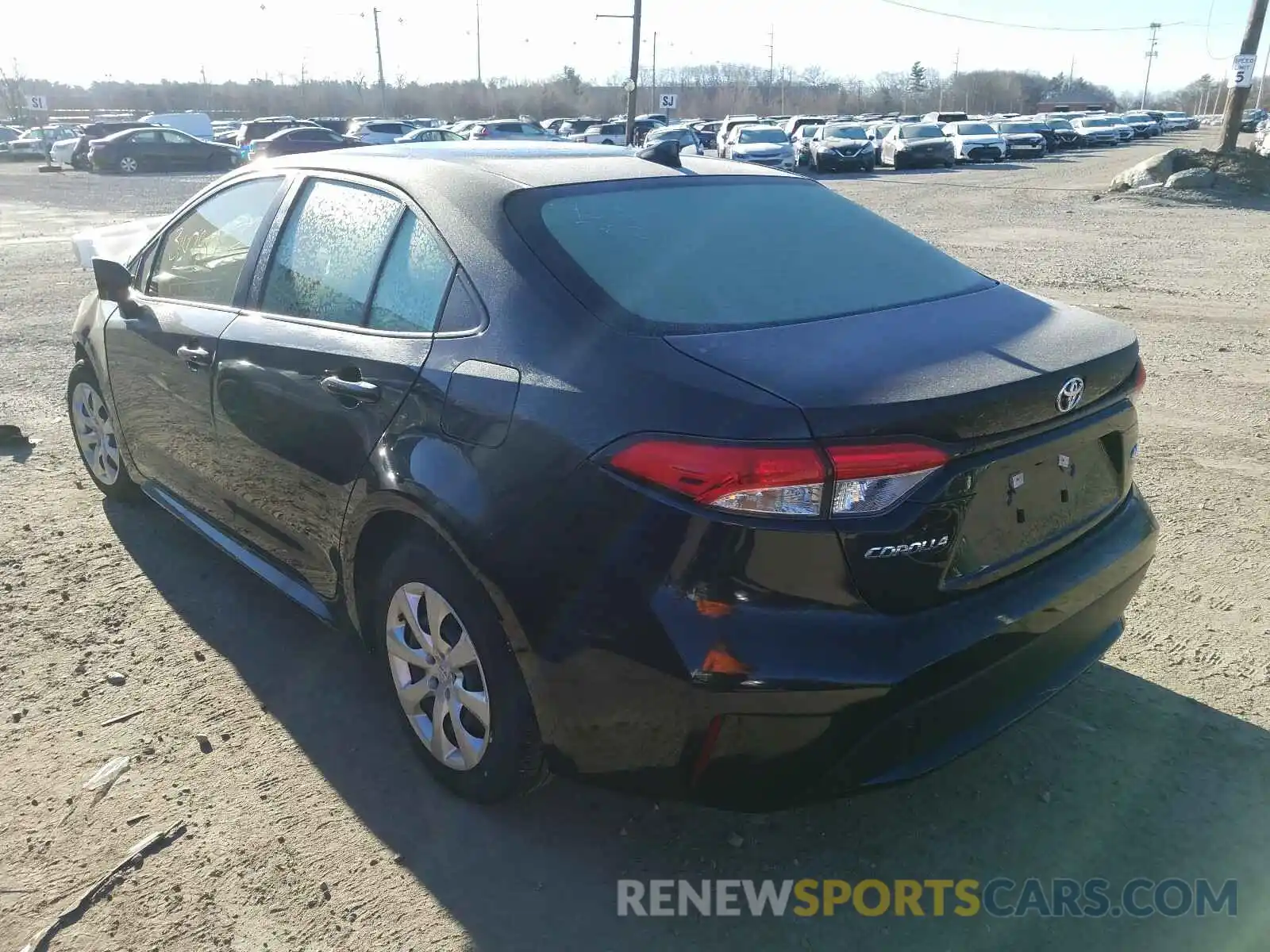 3 Photograph of a damaged car JTDEPRAE3LJ018619 TOYOTA COROLLA 2020