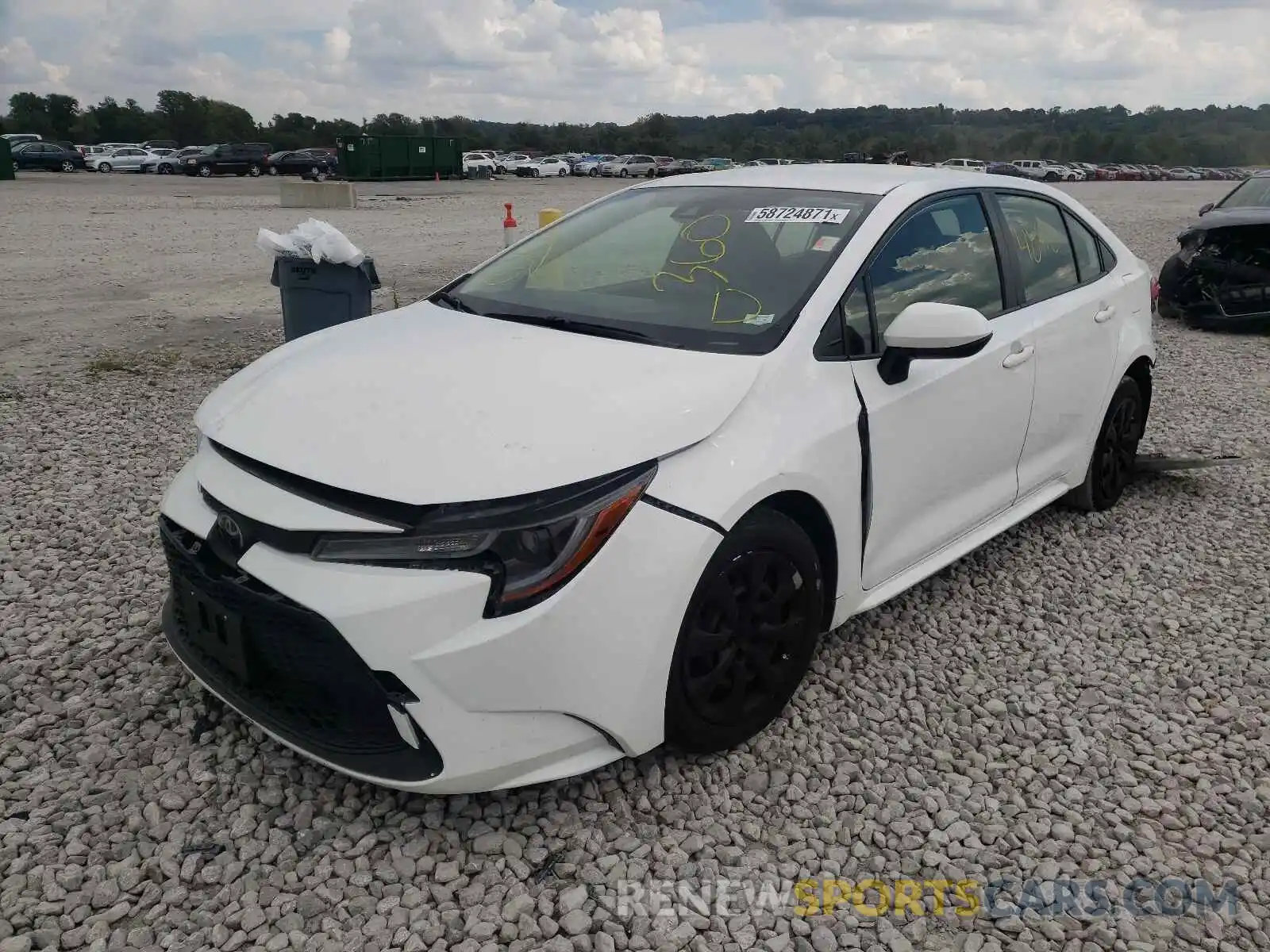 2 Photograph of a damaged car JTDEPRAE3LJ018717 TOYOTA COROLLA 2020