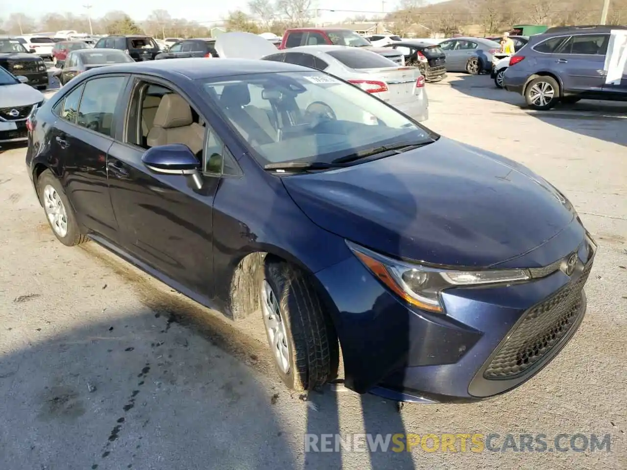 1 Photograph of a damaged car JTDEPRAE3LJ018863 TOYOTA COROLLA 2020