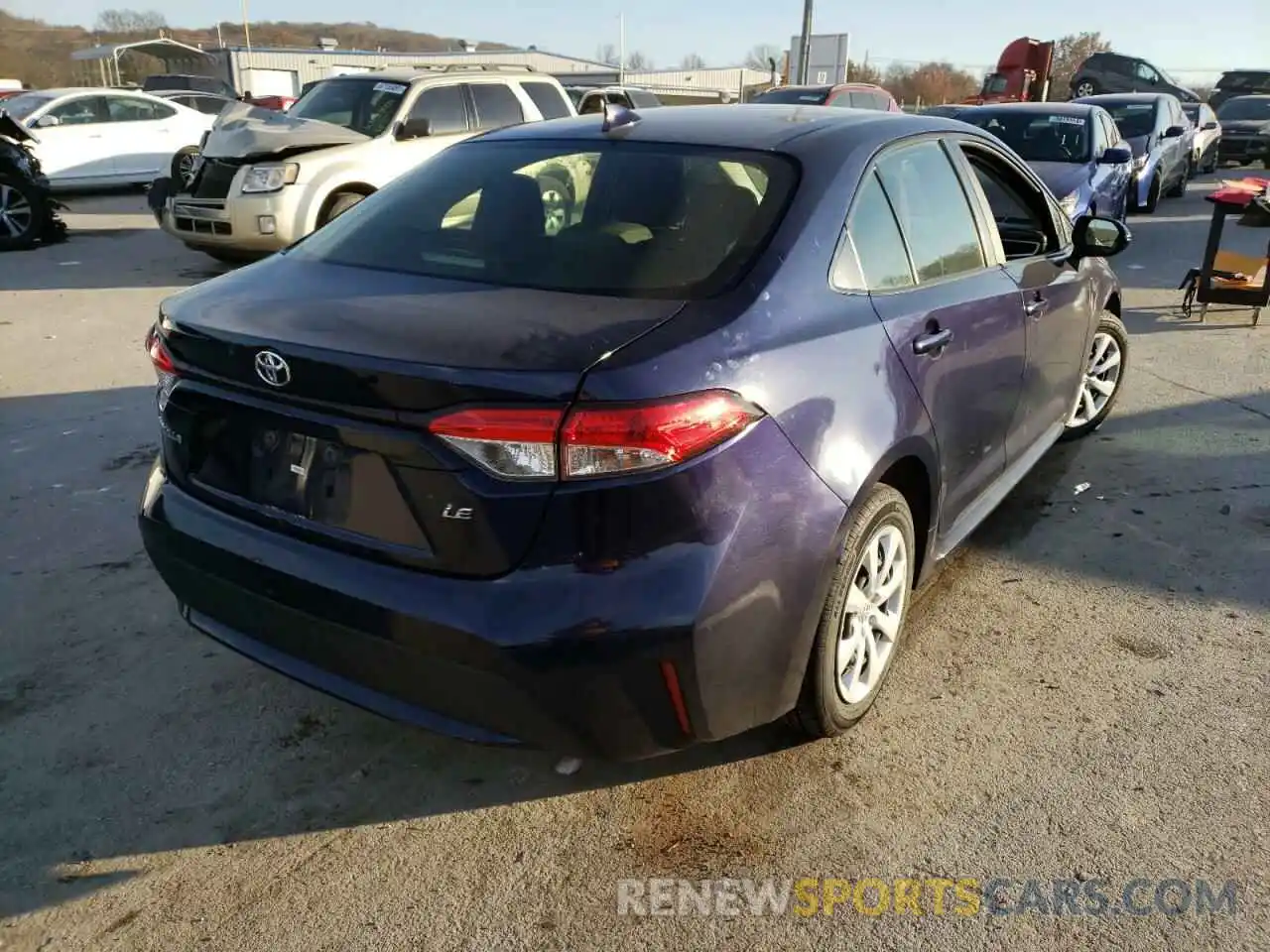 4 Photograph of a damaged car JTDEPRAE3LJ018863 TOYOTA COROLLA 2020