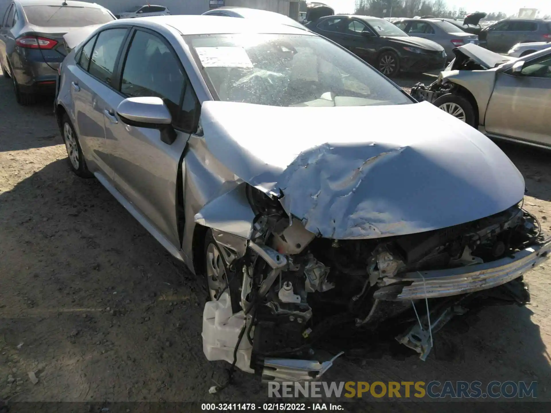 1 Photograph of a damaged car JTDEPRAE3LJ019009 TOYOTA COROLLA 2020