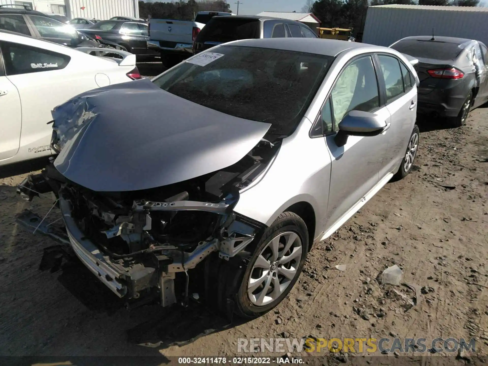 2 Photograph of a damaged car JTDEPRAE3LJ019009 TOYOTA COROLLA 2020