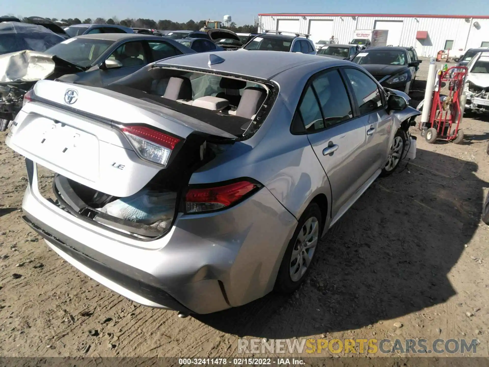 4 Photograph of a damaged car JTDEPRAE3LJ019009 TOYOTA COROLLA 2020