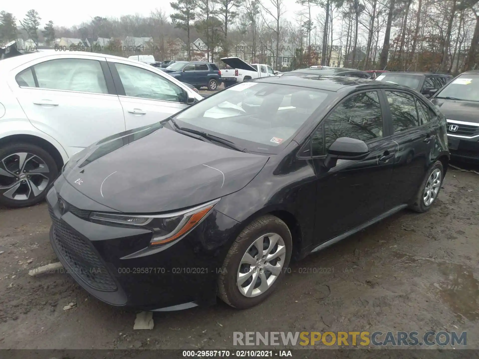 2 Photograph of a damaged car JTDEPRAE3LJ019057 TOYOTA COROLLA 2020