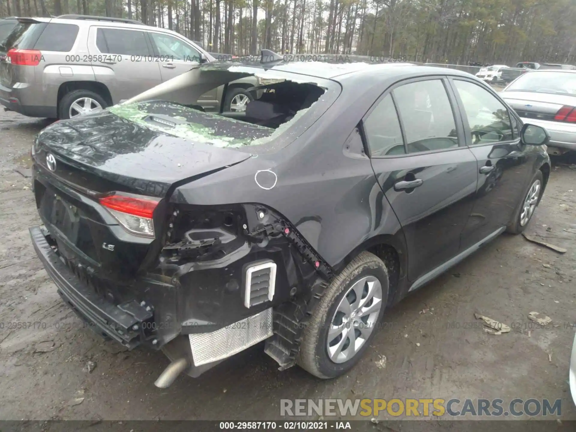 4 Photograph of a damaged car JTDEPRAE3LJ019057 TOYOTA COROLLA 2020