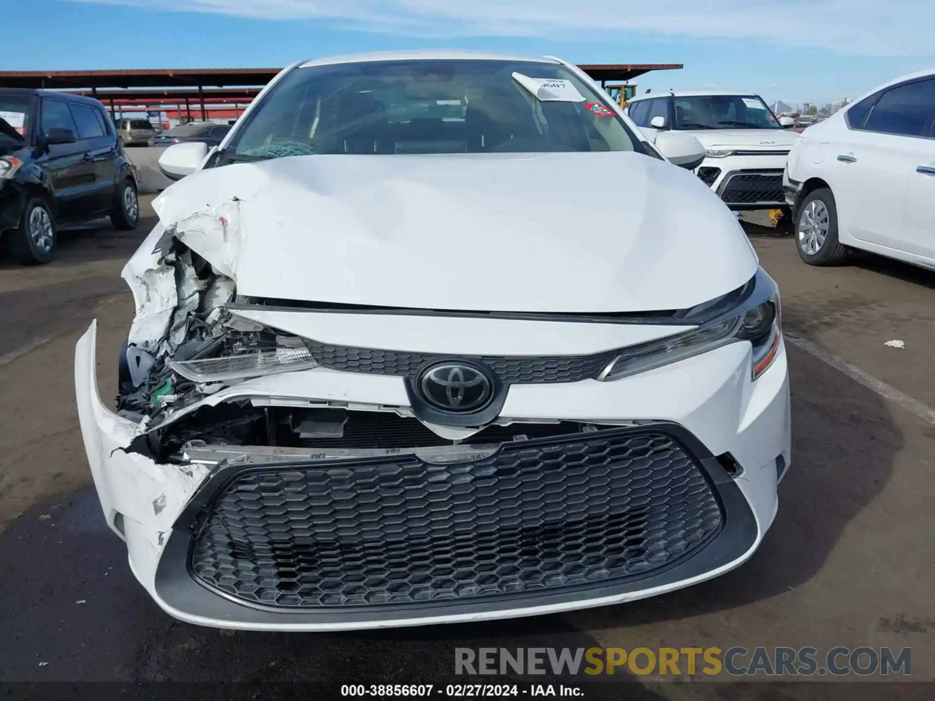 12 Photograph of a damaged car JTDEPRAE3LJ019091 TOYOTA COROLLA 2020