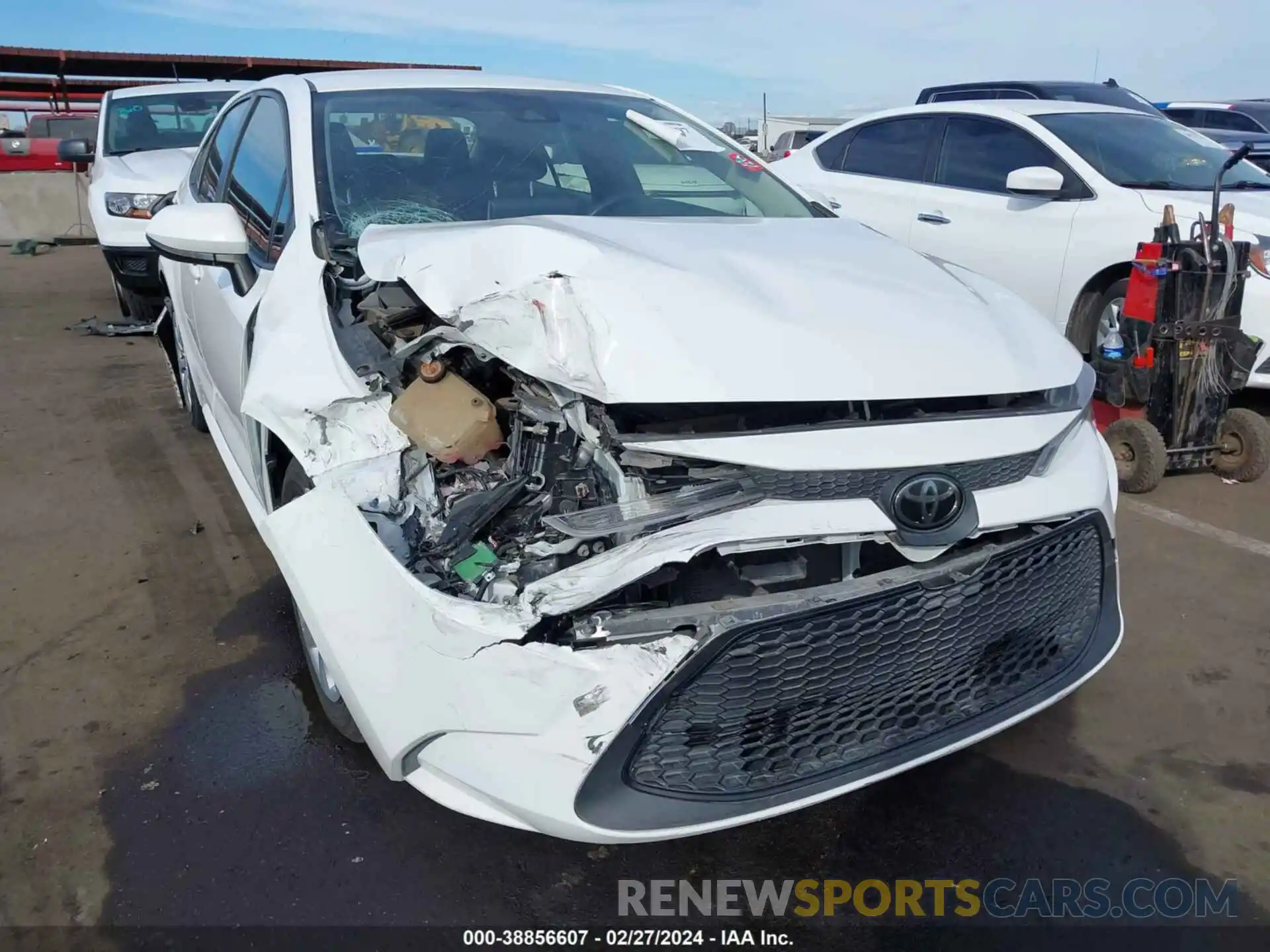 6 Photograph of a damaged car JTDEPRAE3LJ019091 TOYOTA COROLLA 2020