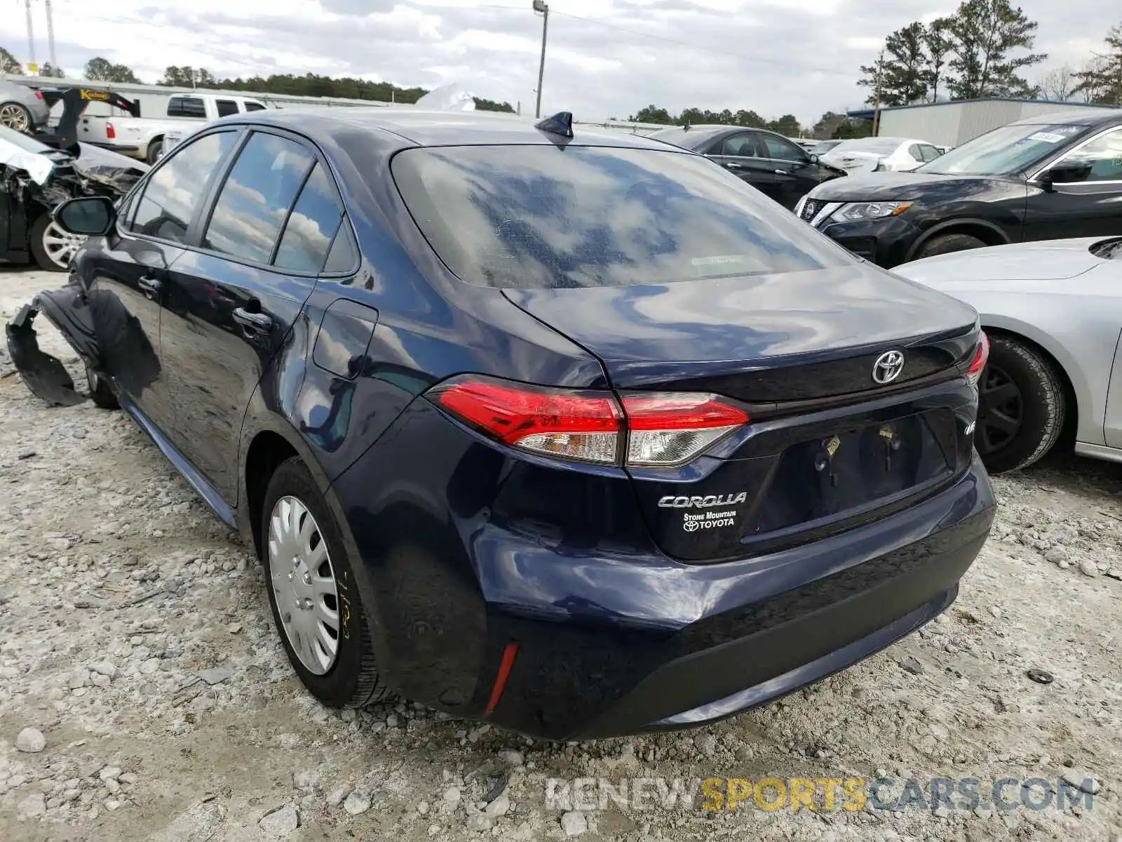 3 Photograph of a damaged car JTDEPRAE3LJ019205 TOYOTA COROLLA 2020