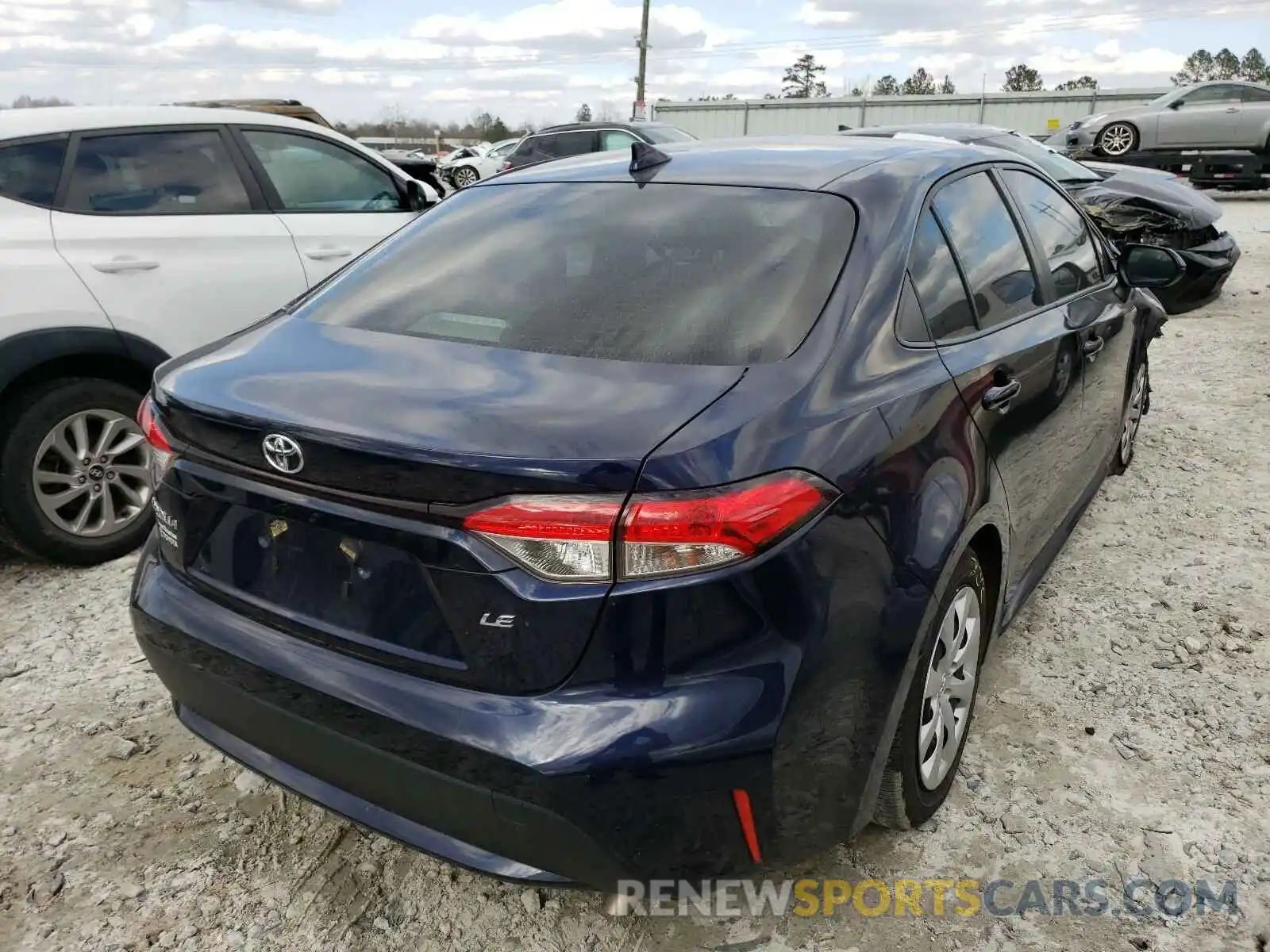 4 Photograph of a damaged car JTDEPRAE3LJ019205 TOYOTA COROLLA 2020