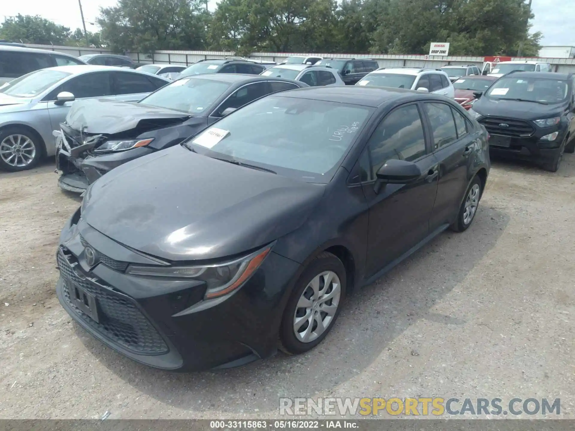 2 Photograph of a damaged car JTDEPRAE3LJ019303 TOYOTA COROLLA 2020