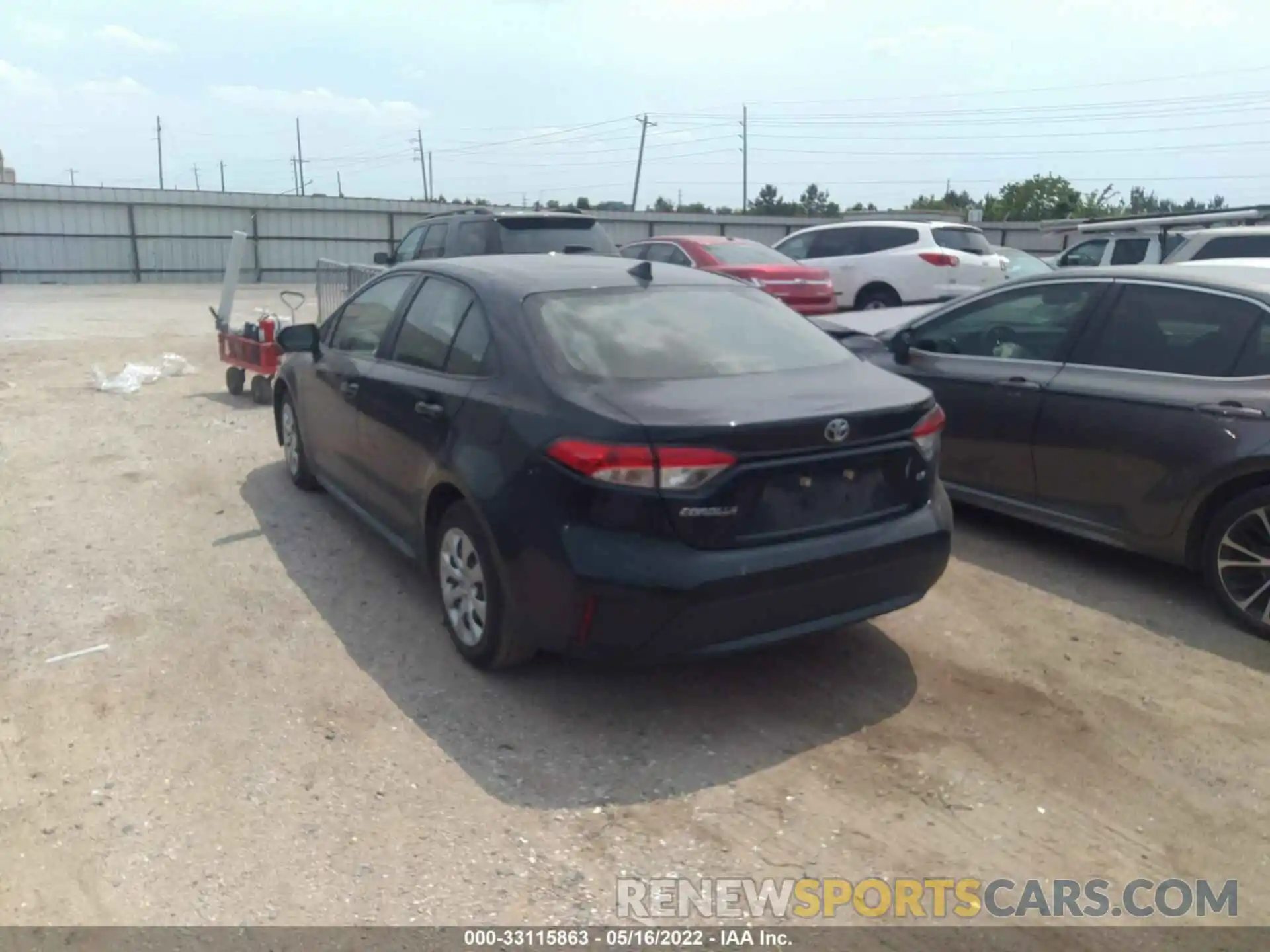 3 Photograph of a damaged car JTDEPRAE3LJ019303 TOYOTA COROLLA 2020