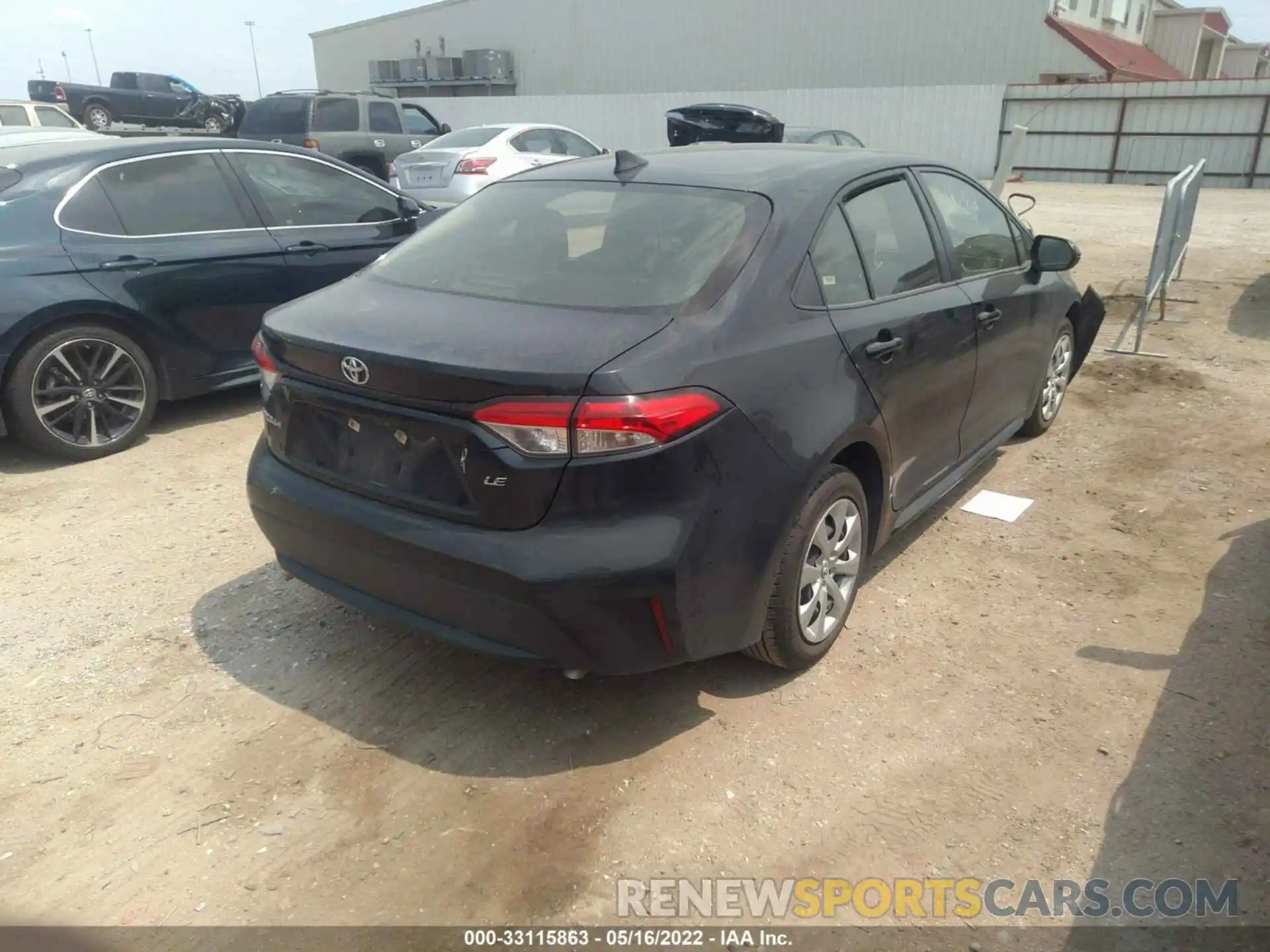 4 Photograph of a damaged car JTDEPRAE3LJ019303 TOYOTA COROLLA 2020