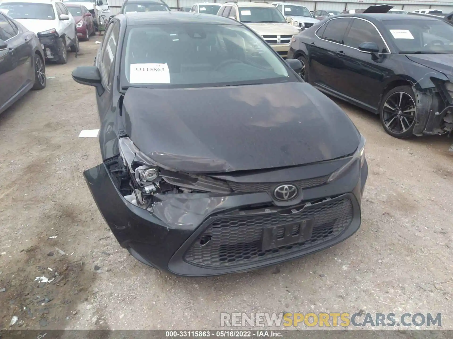 6 Photograph of a damaged car JTDEPRAE3LJ019303 TOYOTA COROLLA 2020