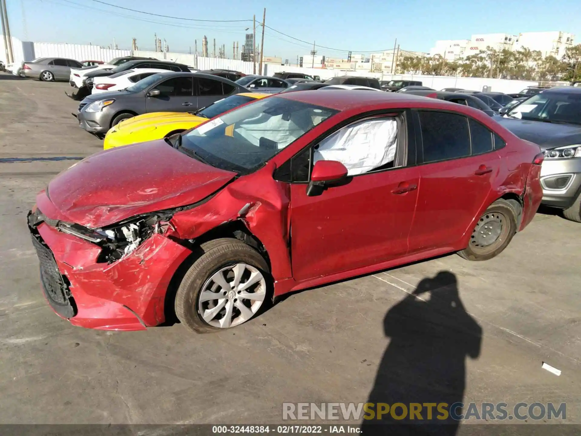 2 Photograph of a damaged car JTDEPRAE3LJ019706 TOYOTA COROLLA 2020