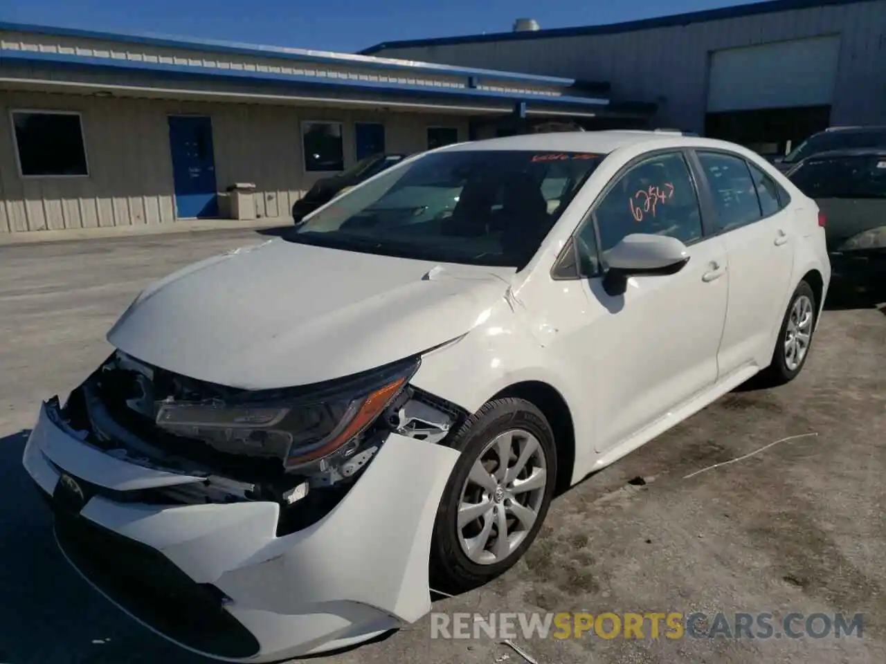 2 Photograph of a damaged car JTDEPRAE3LJ019799 TOYOTA COROLLA 2020