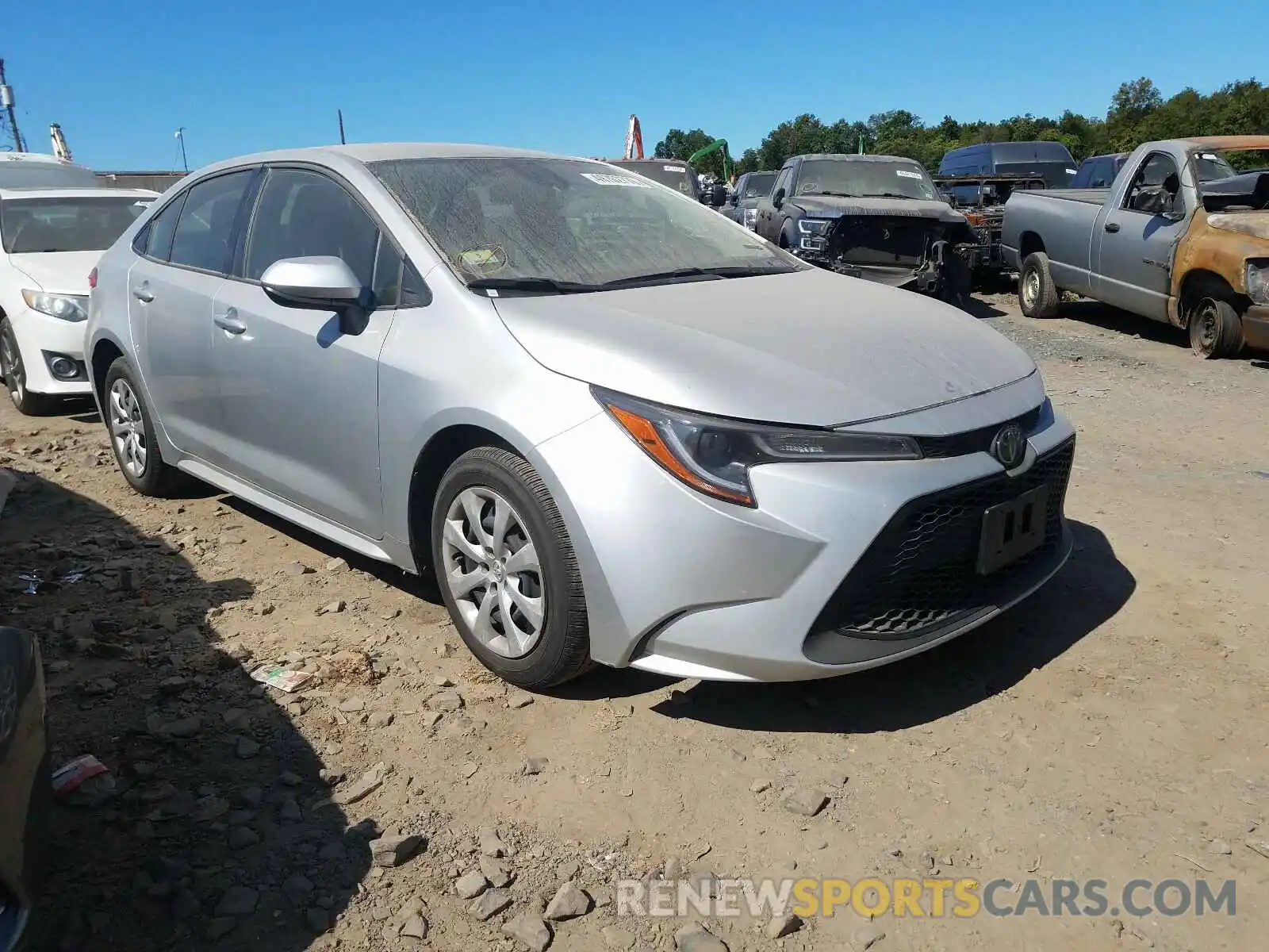 1 Photograph of a damaged car JTDEPRAE3LJ019947 TOYOTA COROLLA 2020