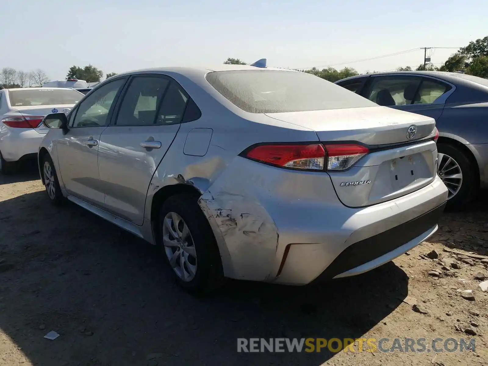 3 Photograph of a damaged car JTDEPRAE3LJ019947 TOYOTA COROLLA 2020