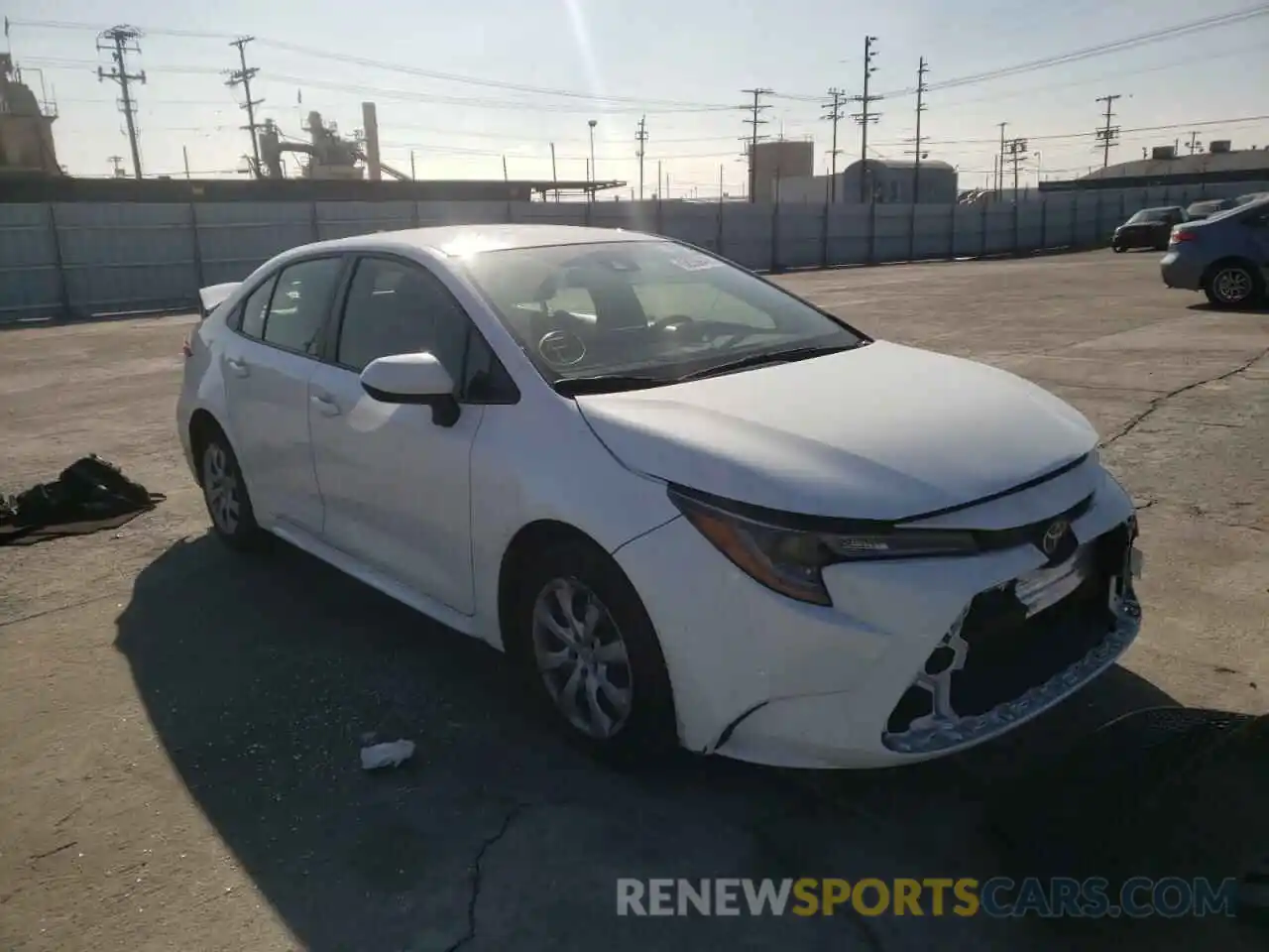 1 Photograph of a damaged car JTDEPRAE3LJ020600 TOYOTA COROLLA 2020